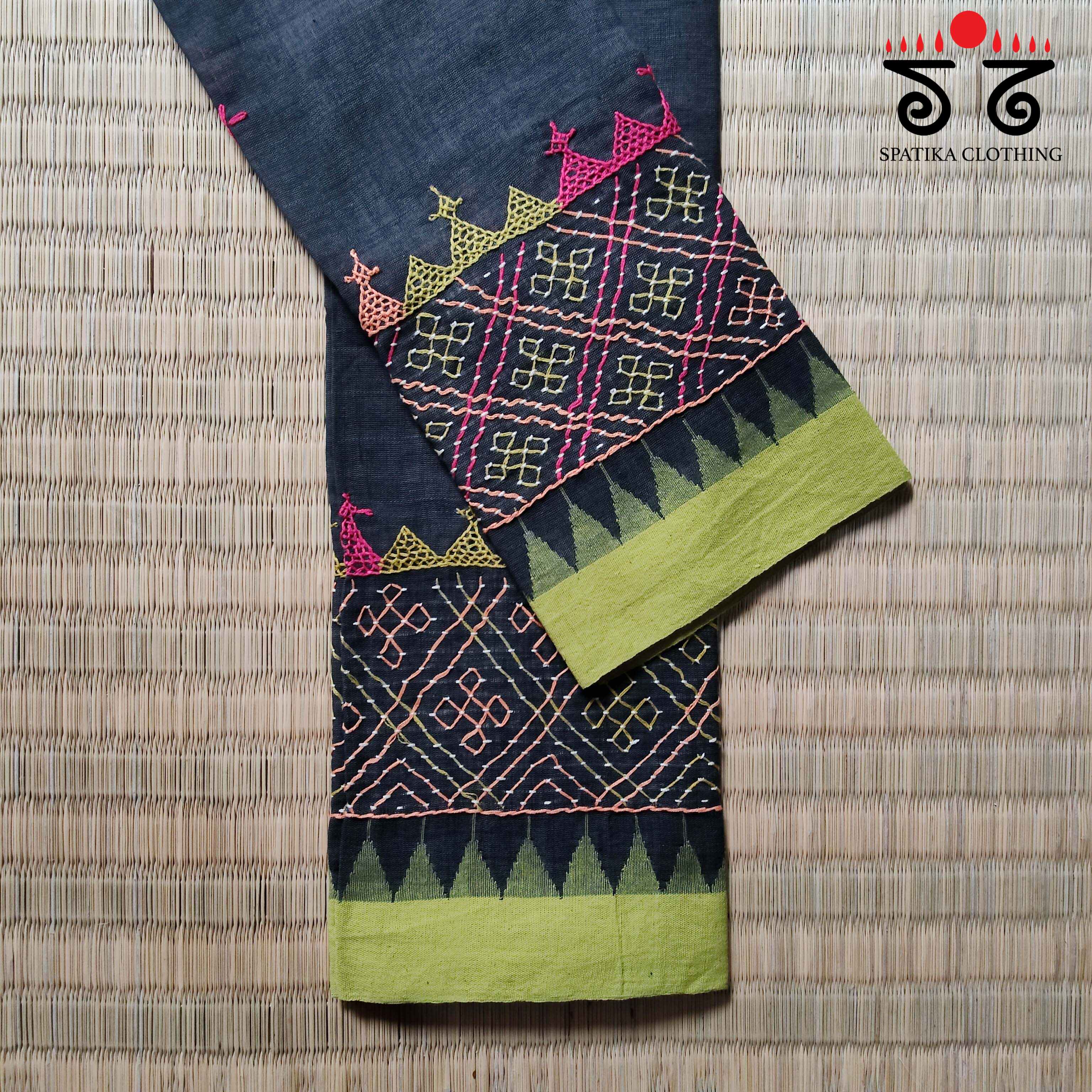 Lambani Hand-embroidered Blouse Fabric