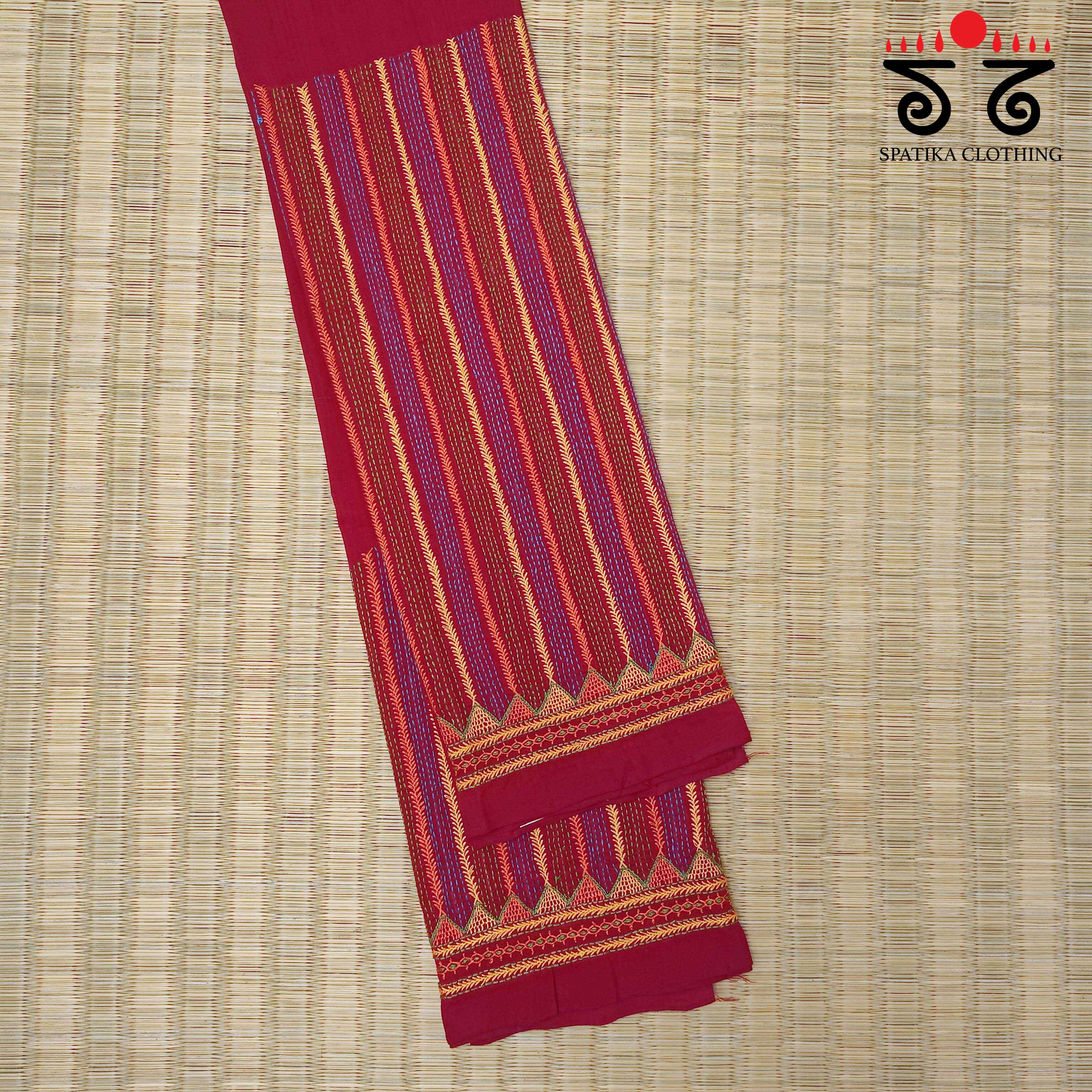 Banjara Hand - Embroidered Blouse Fabric