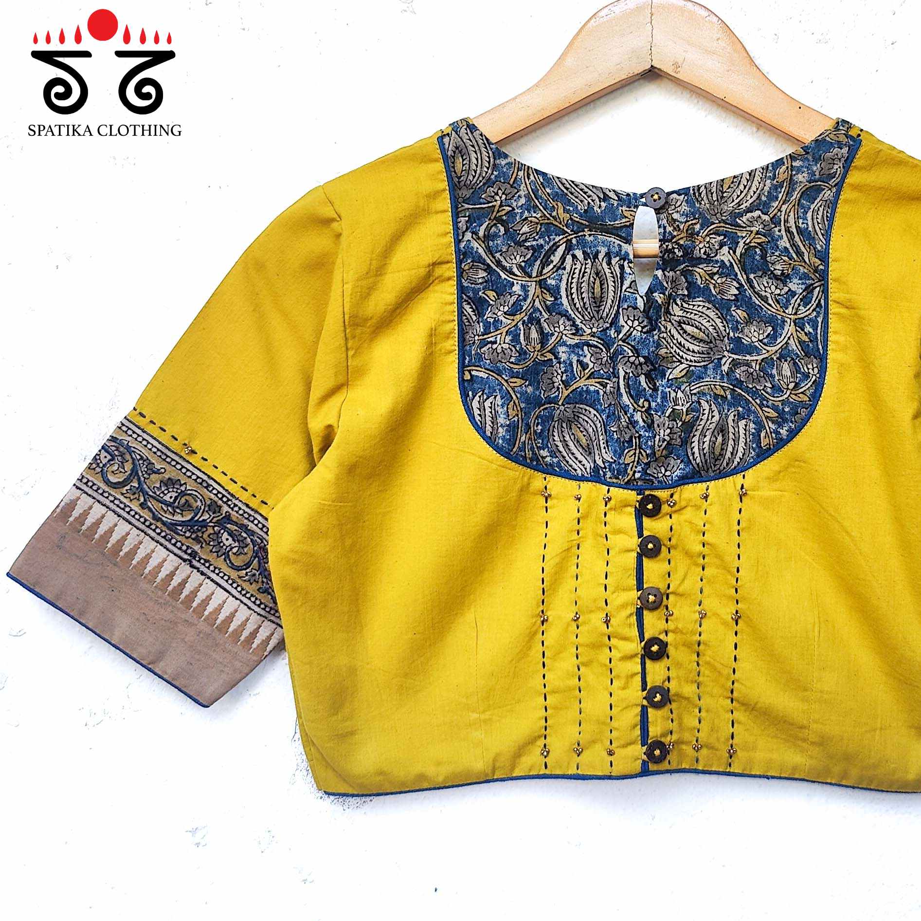 The Kalamkari Yoke Blouse