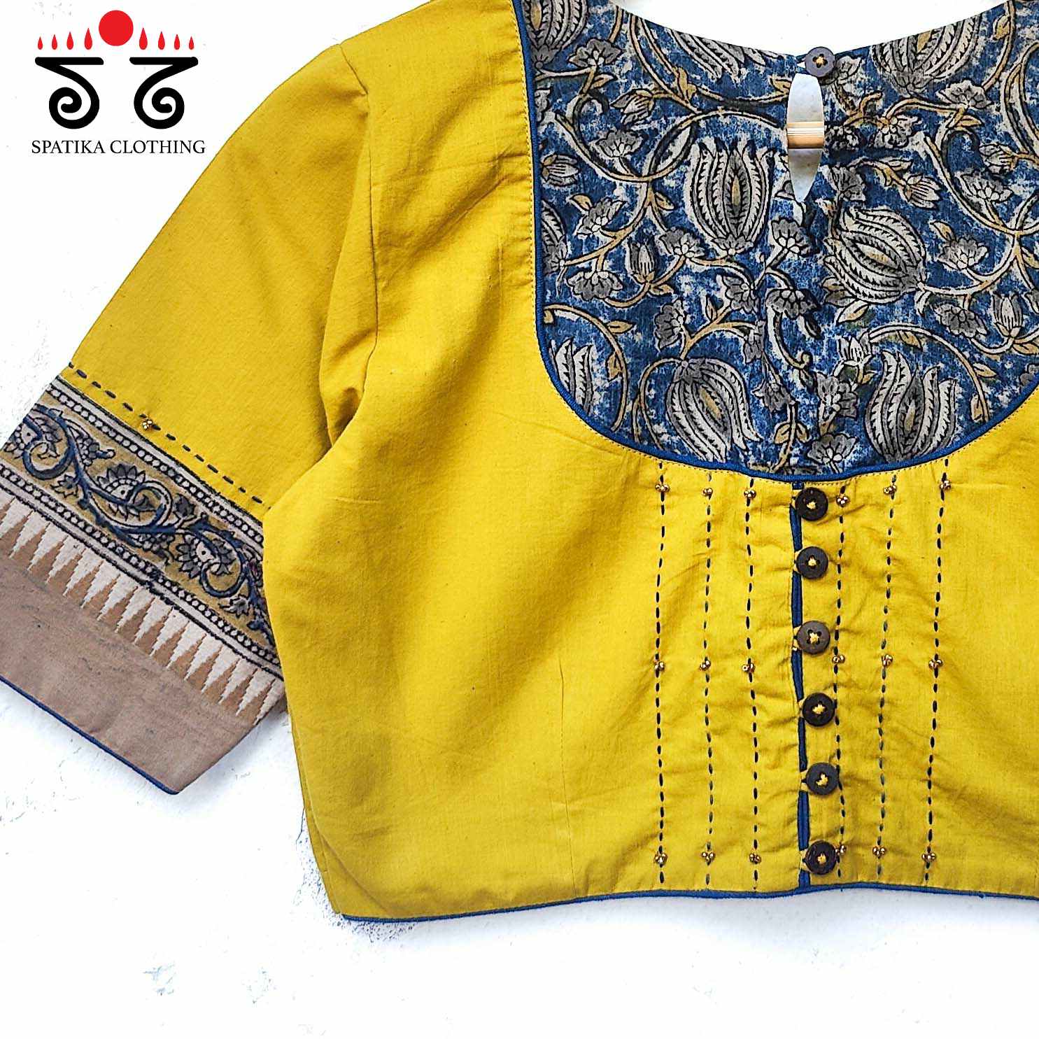 The Kalamkari Yoke Blouse