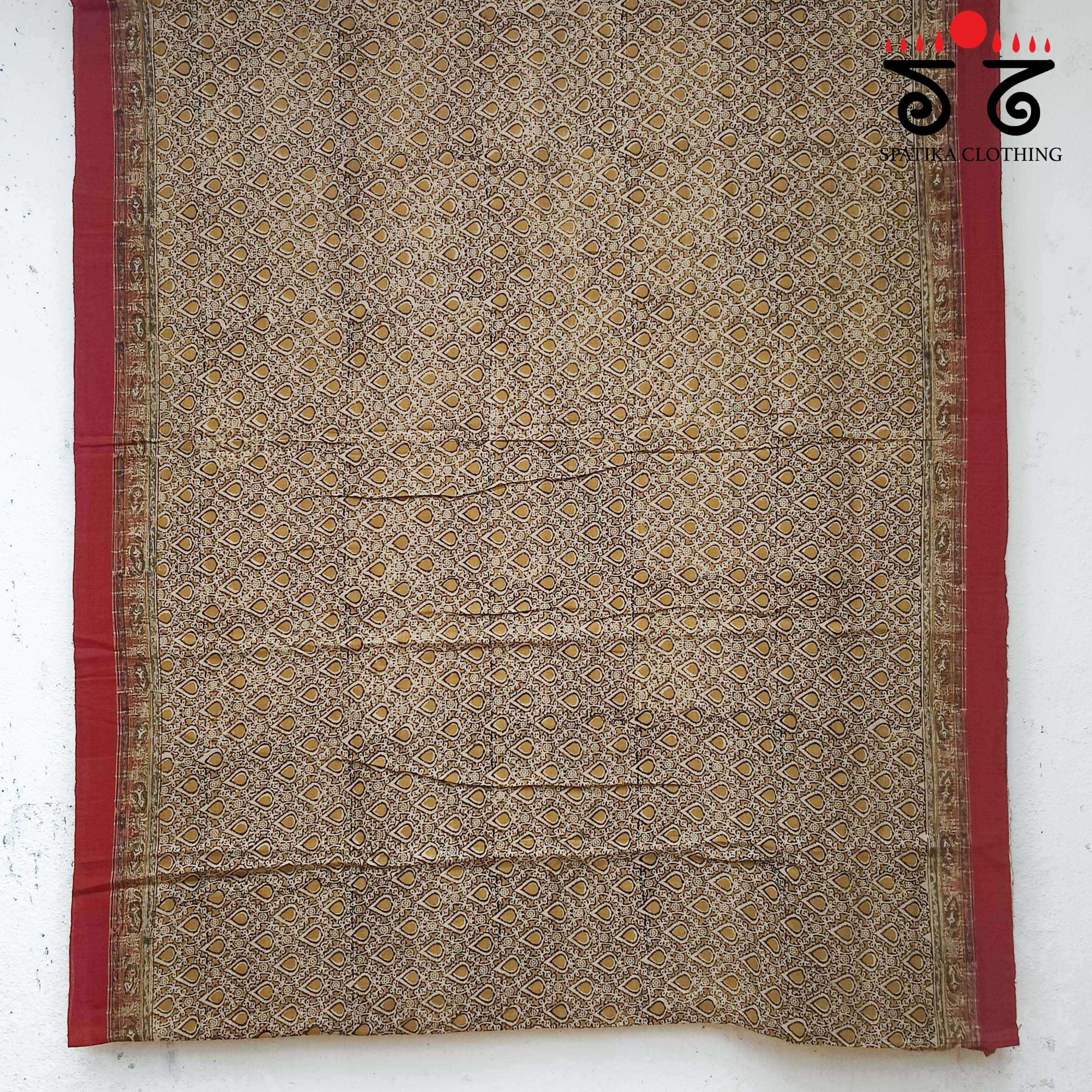 Kalamkari on Ponduru Handspun Cotton Saree