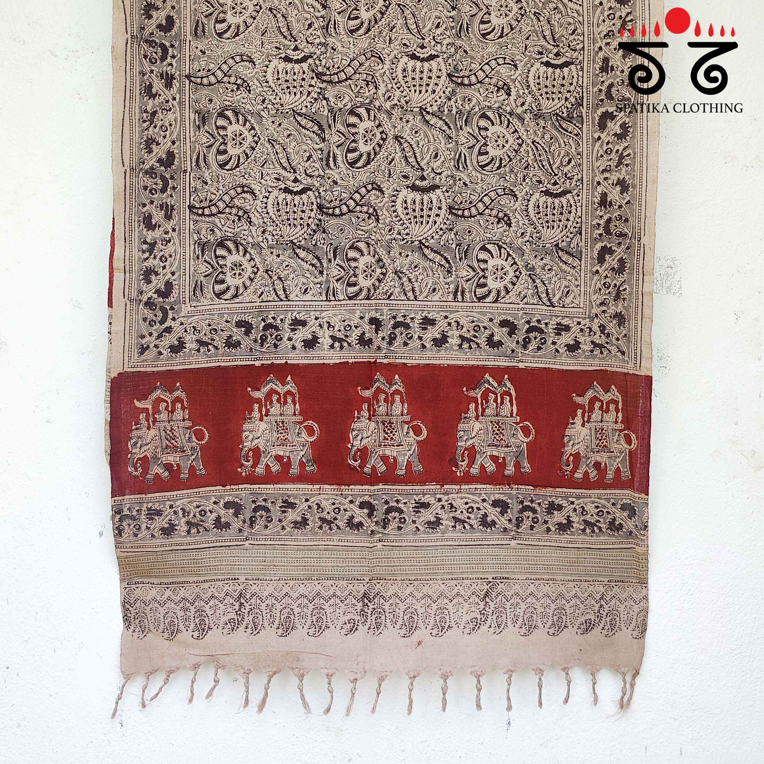 Kalamkari Hand Block Printed Stole - New!