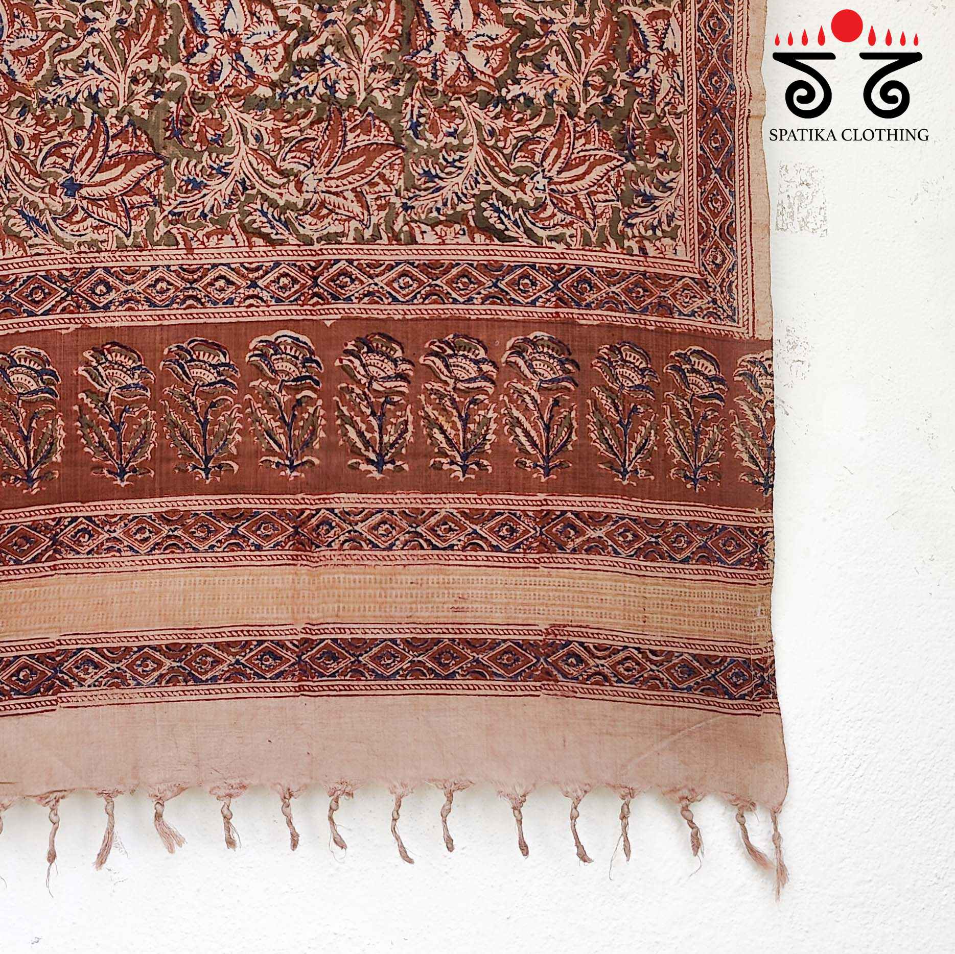 Kalamkari Hand Block Printed Stole - New!