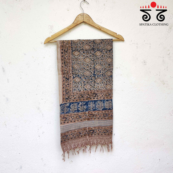 Kalamkari Hand Block Printed Stole - New!