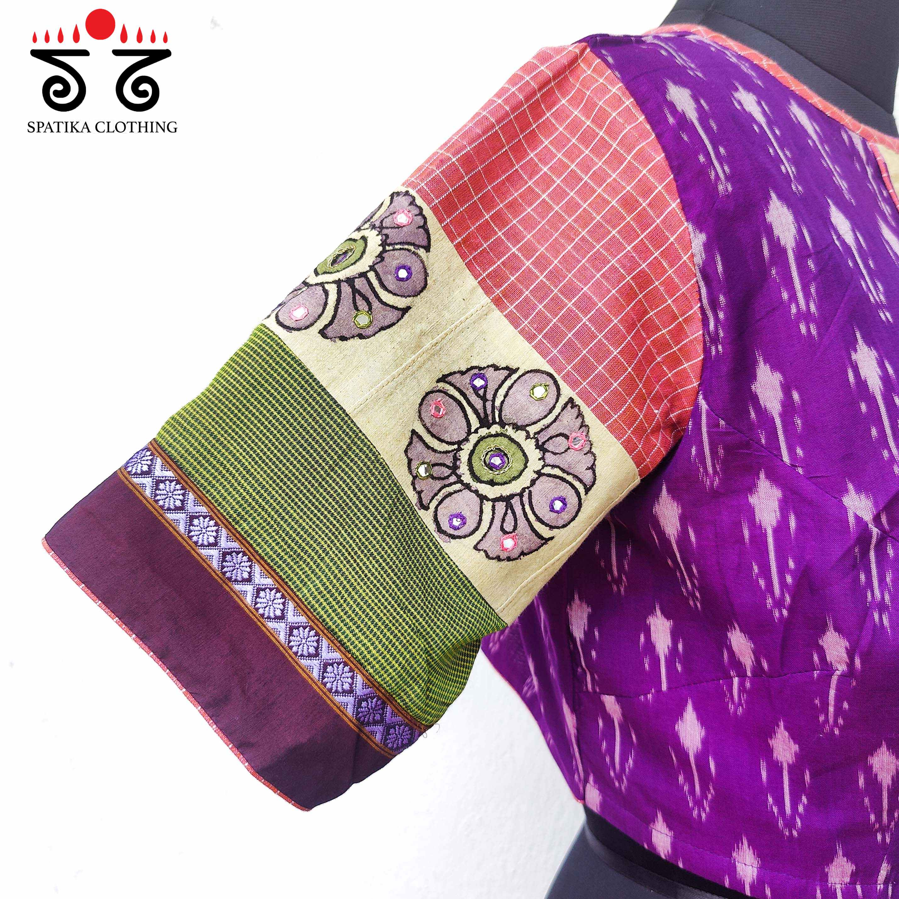 Ikat - Pen Kalamkari Handcrafted Blouse