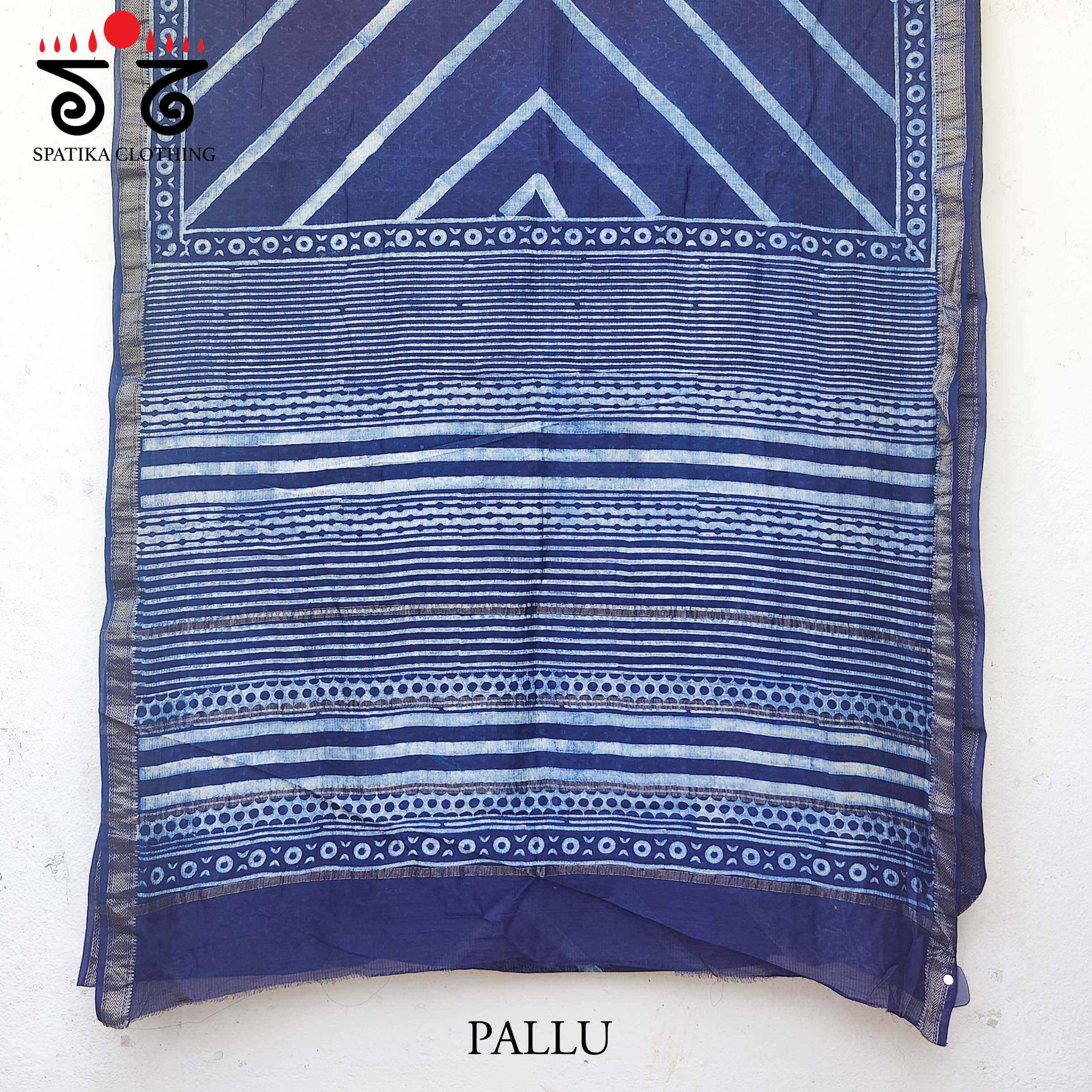 Handblock Prined Maheshwari Cotton Saree