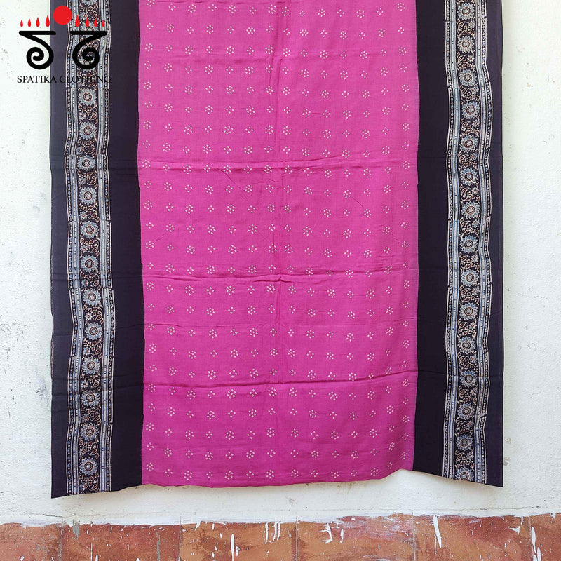 Ajrak - Bandhani Mulmul Cotton Saree