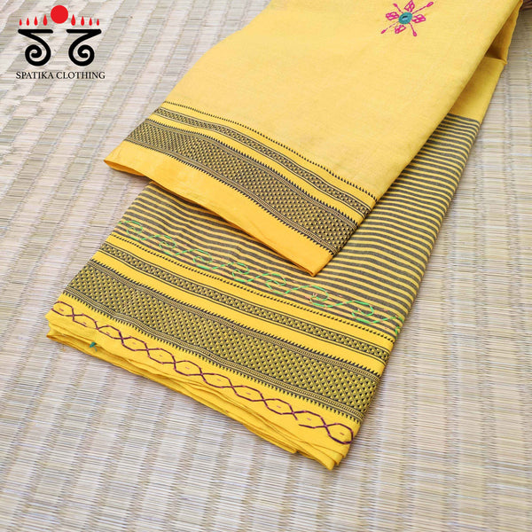 Lambani Handembroidery on Ilkal cotton Saree