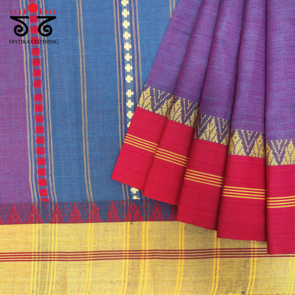 Ganga Jamuna Purple Saree - New!