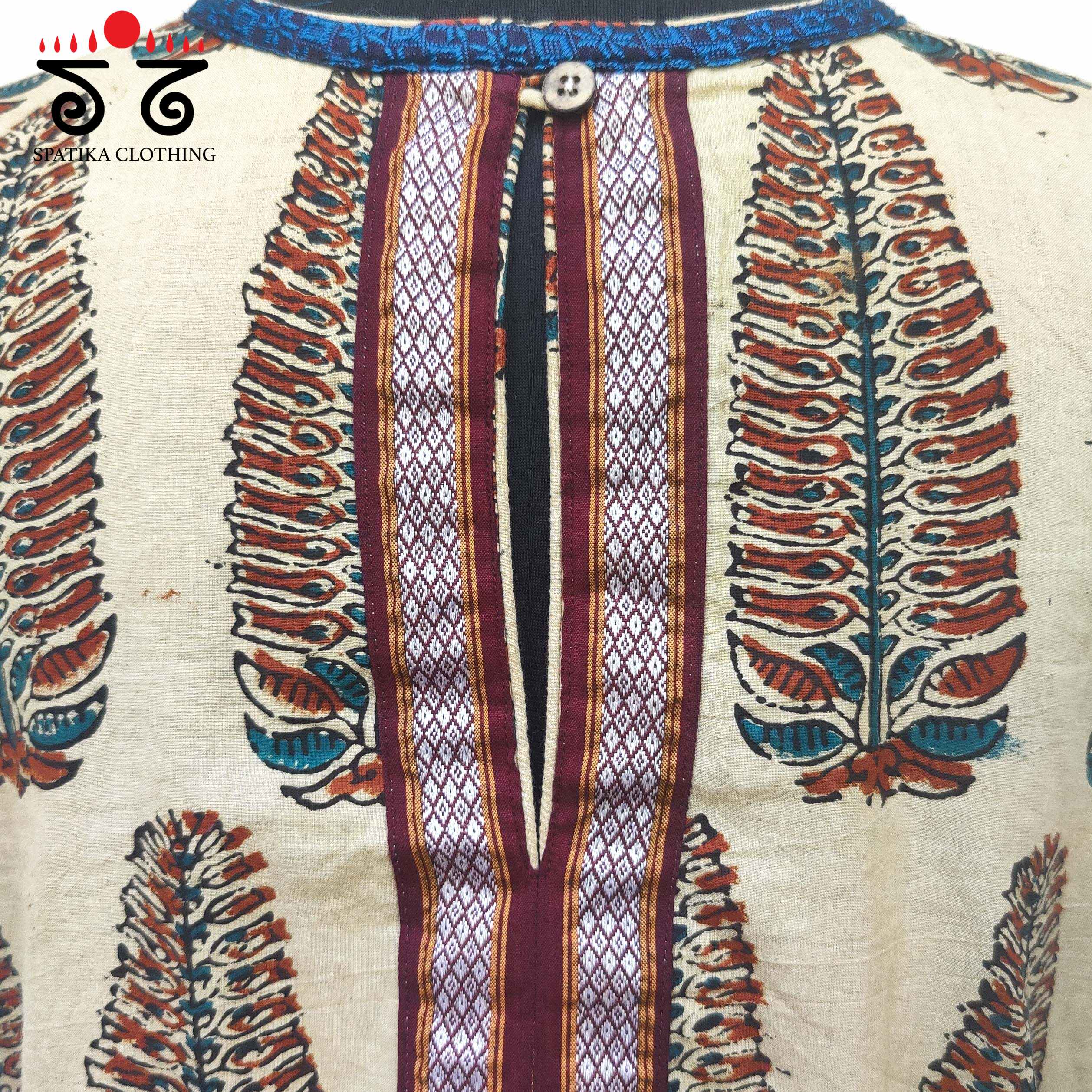 Ajrak Khun Sleeveless Blouse
