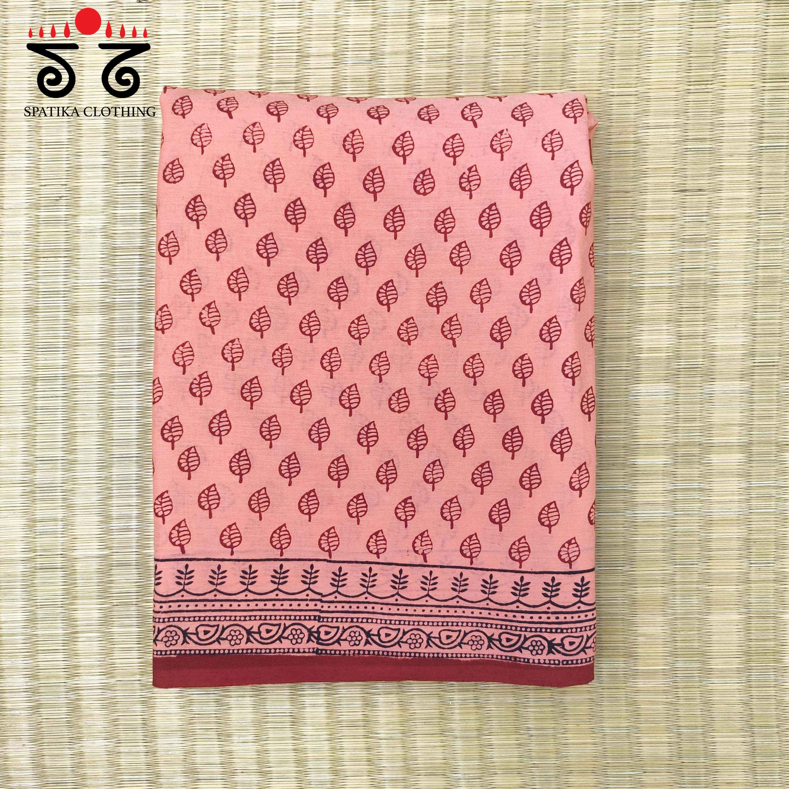 Handblock Printed Cotton Saree
