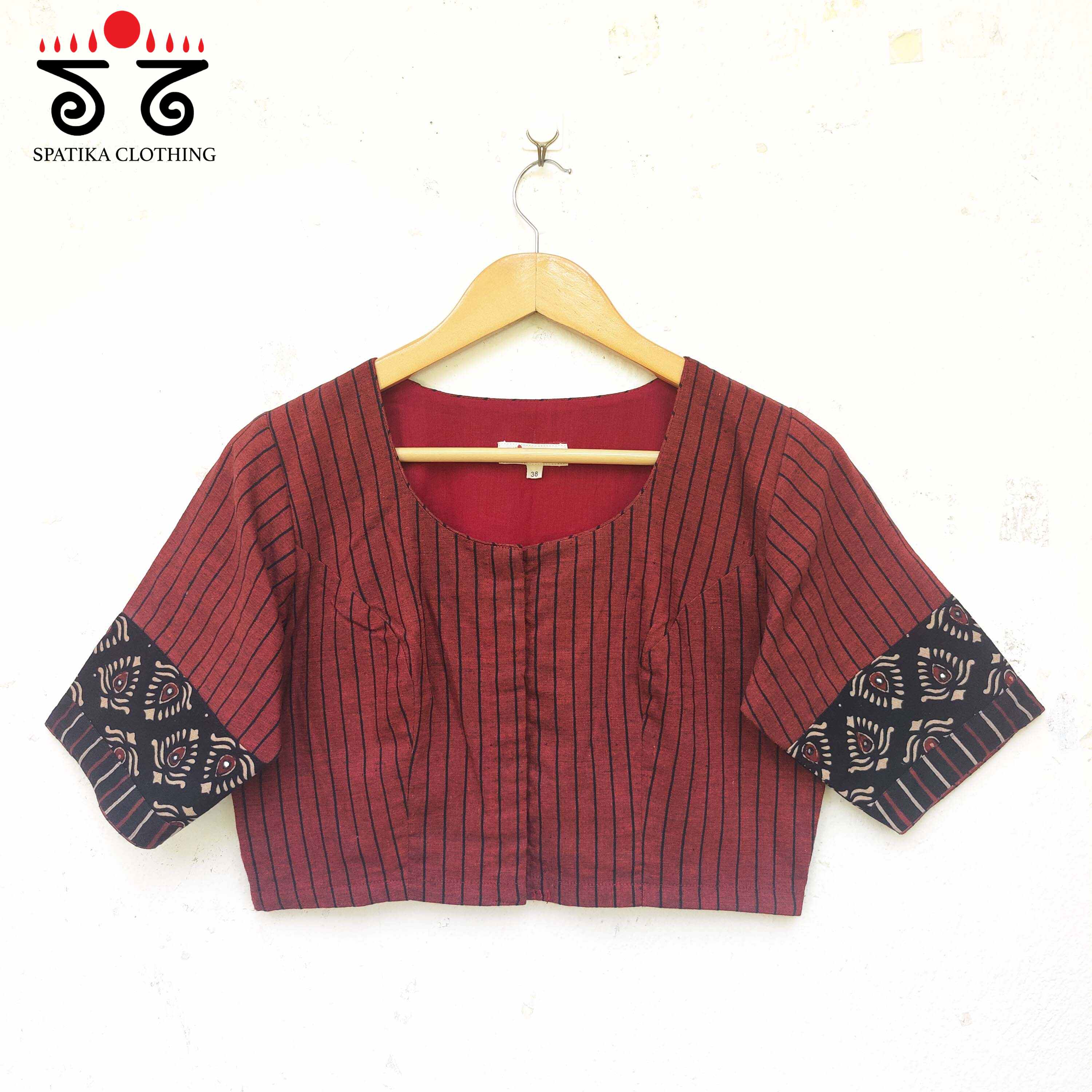 Ajrak Mirror Work Blouse New!