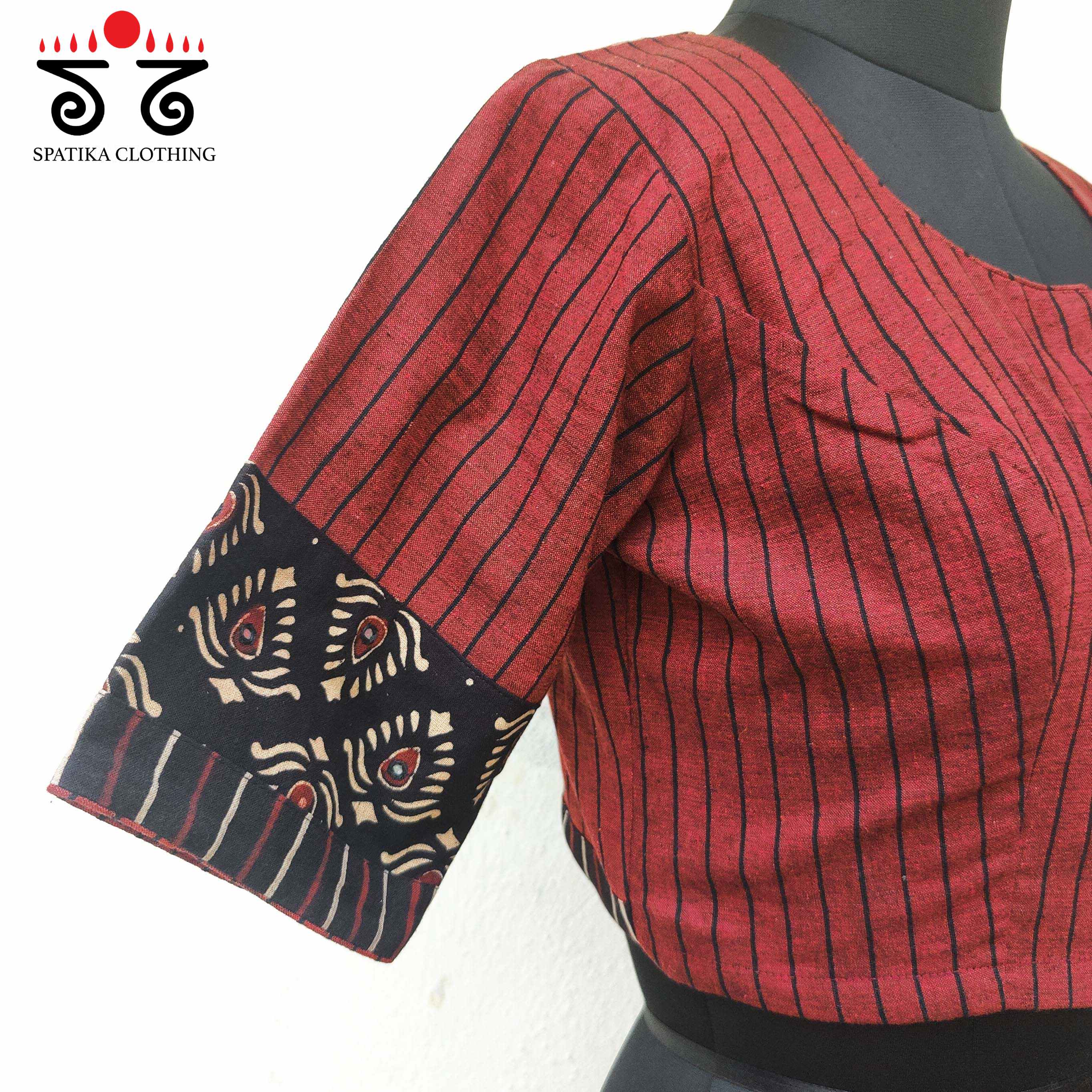 Ajrak Mirror Work Blouse New!