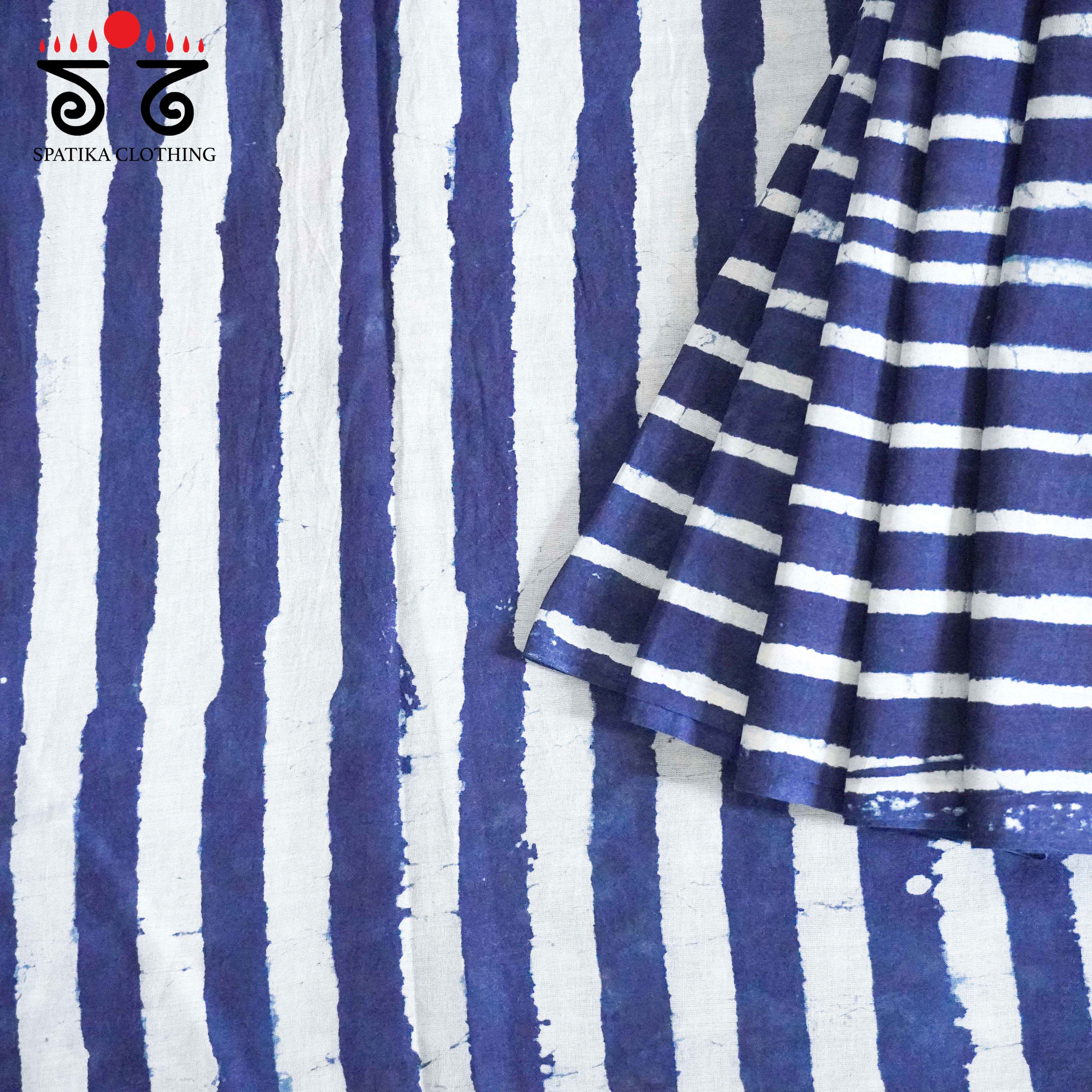 Hand Blockprinted Mul Cotton Saree