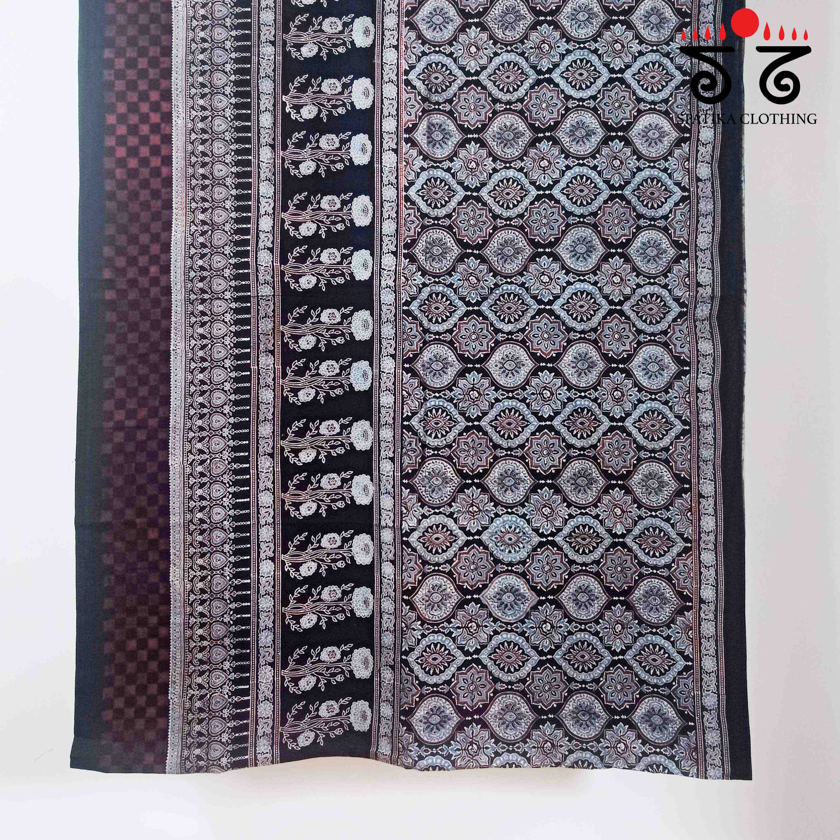 Ajrak Modal Silk Saree