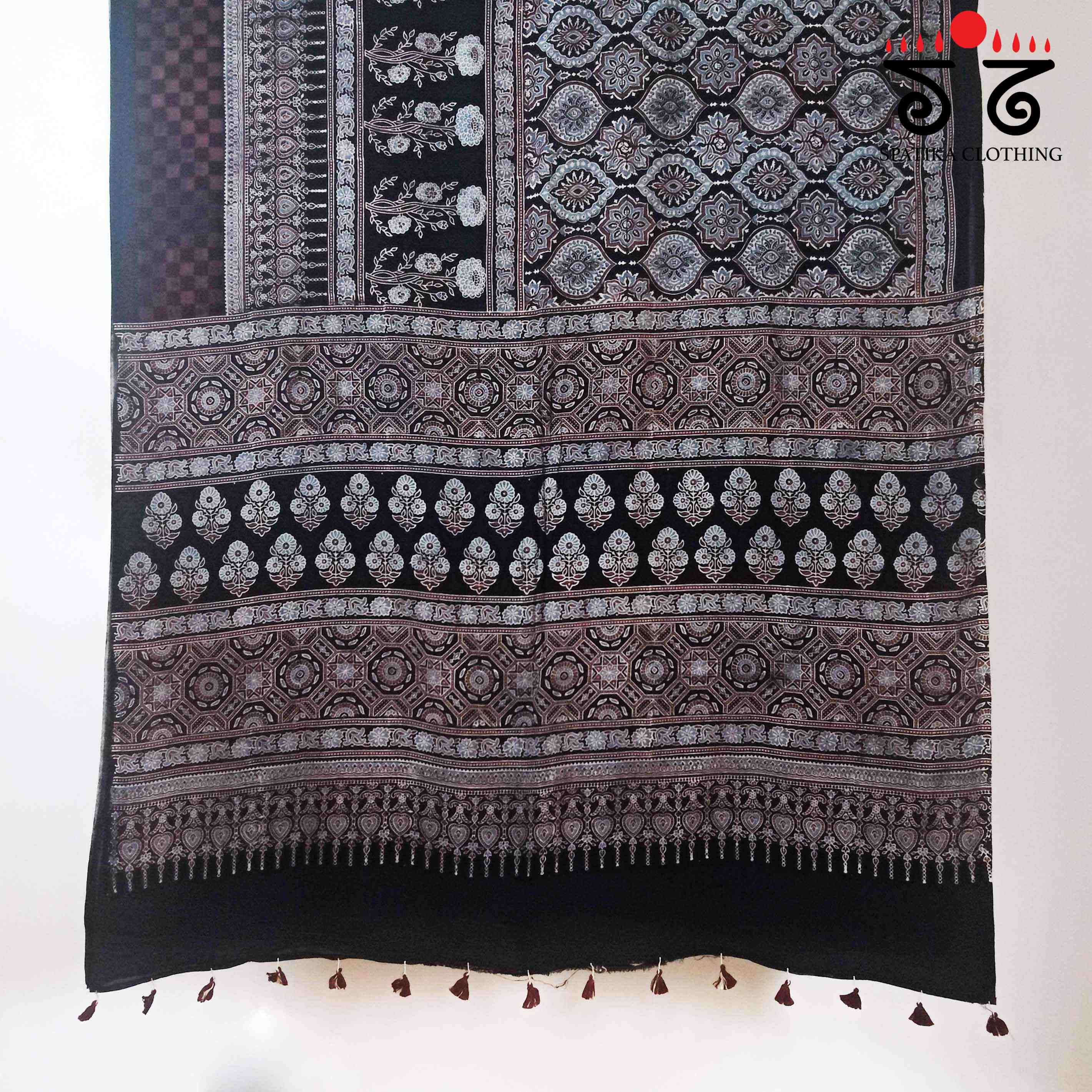 Ajrak Modal Silk Saree