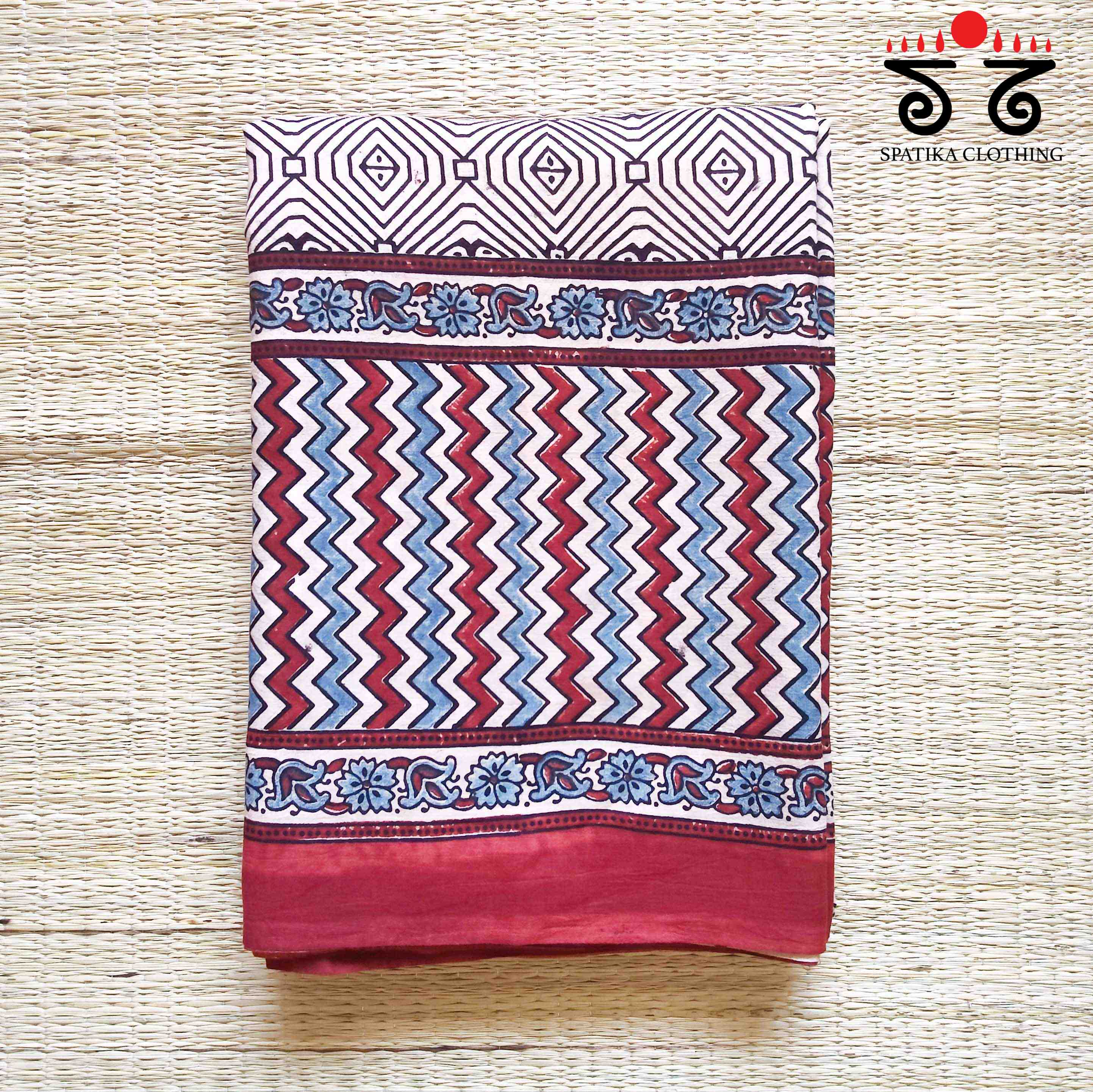 Ajrak Modal Silk Saree