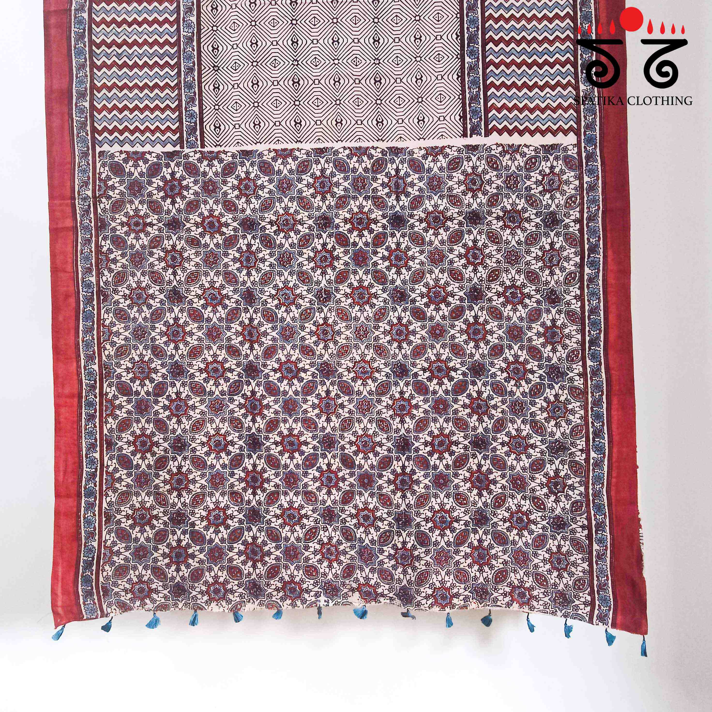 Ajrak Modal Silk Saree