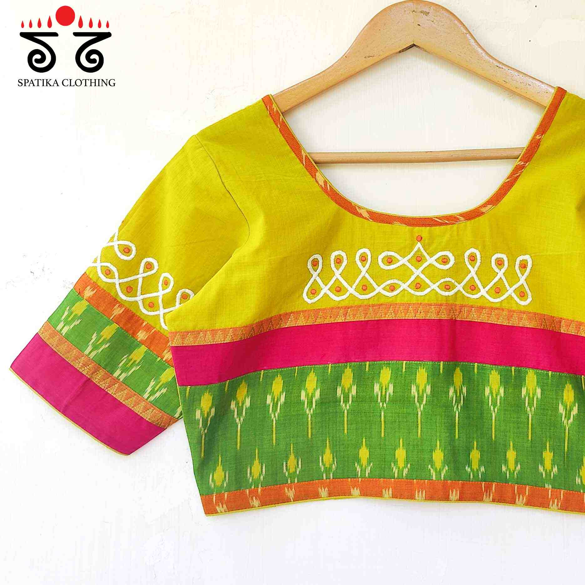 Prabhavati Kolam Handcrafted Blouse