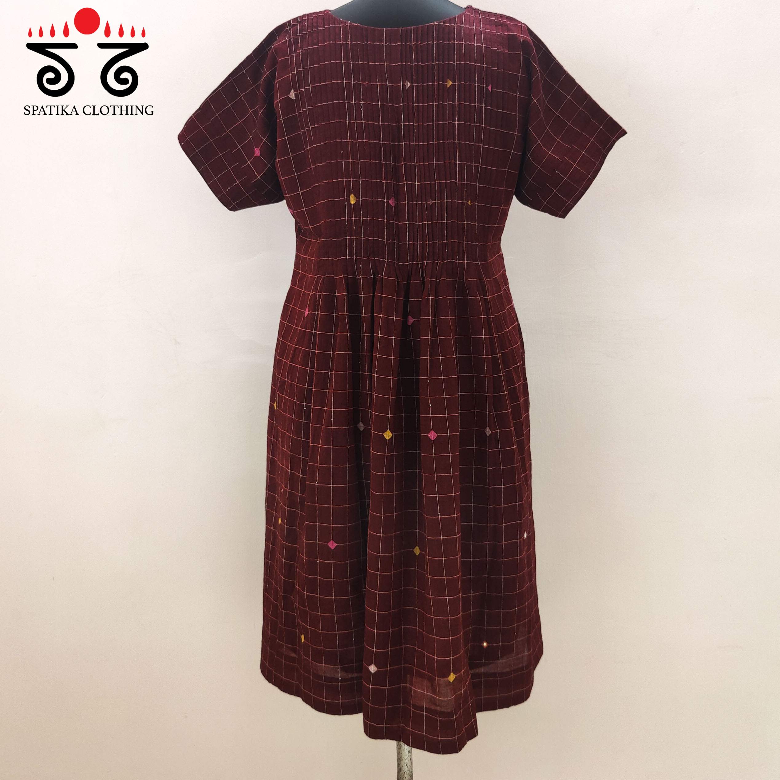 Jamdhani Hand embroidered Dress