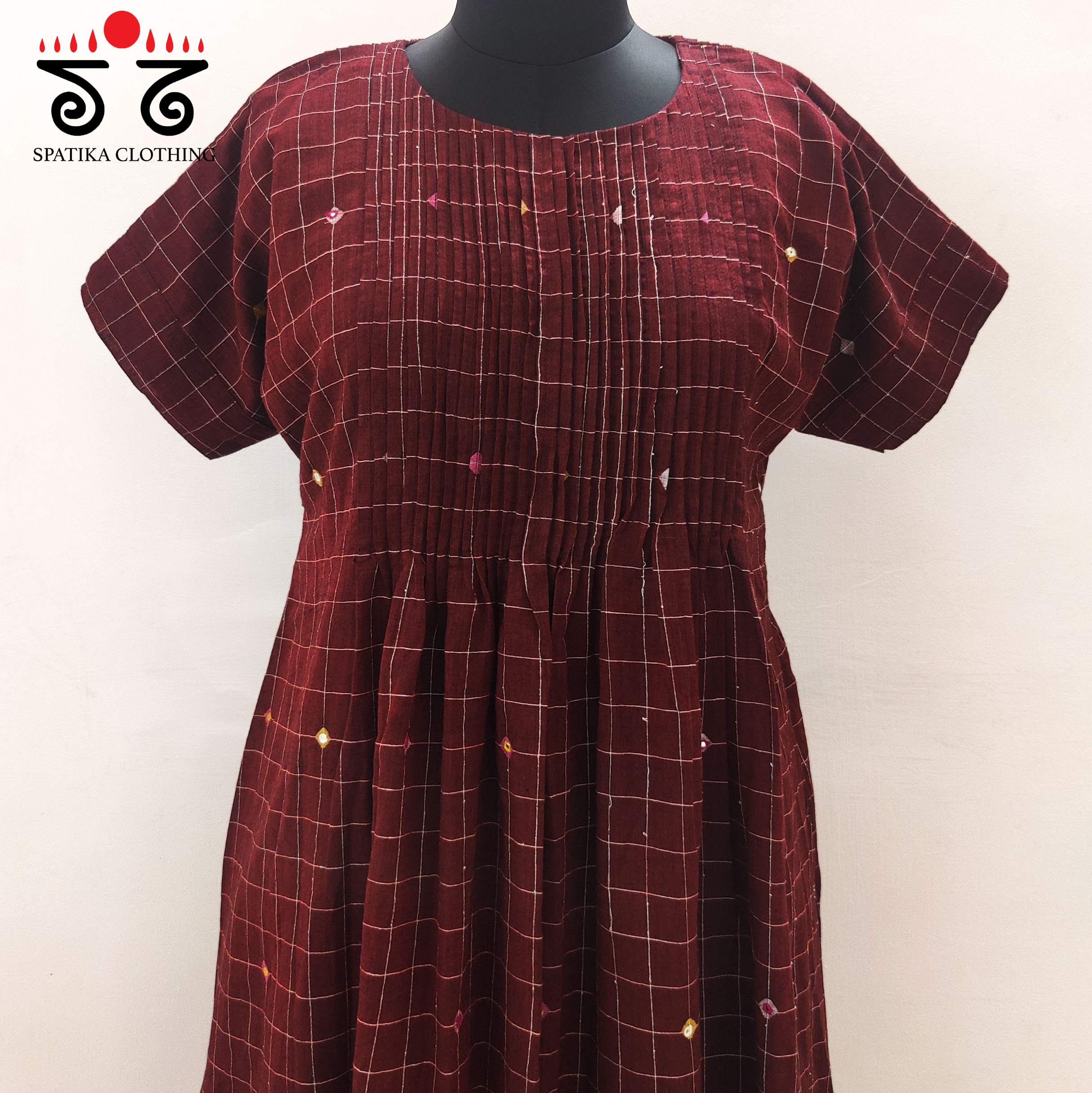 Jamdhani Handembroidered Dress