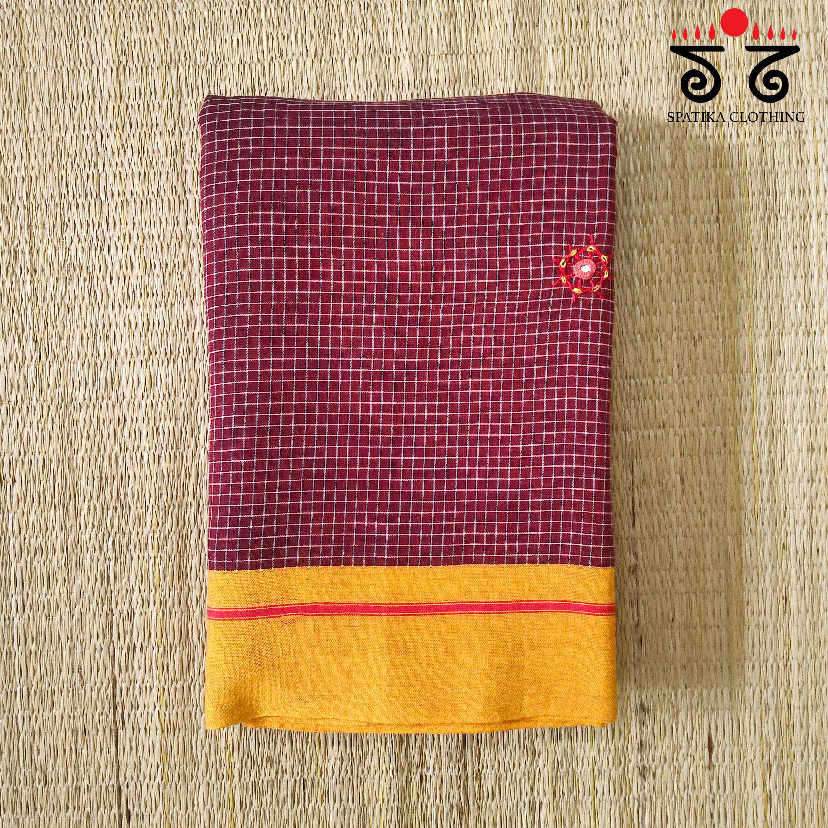 Lambani Hand embroidery Patteda Anchu Saree