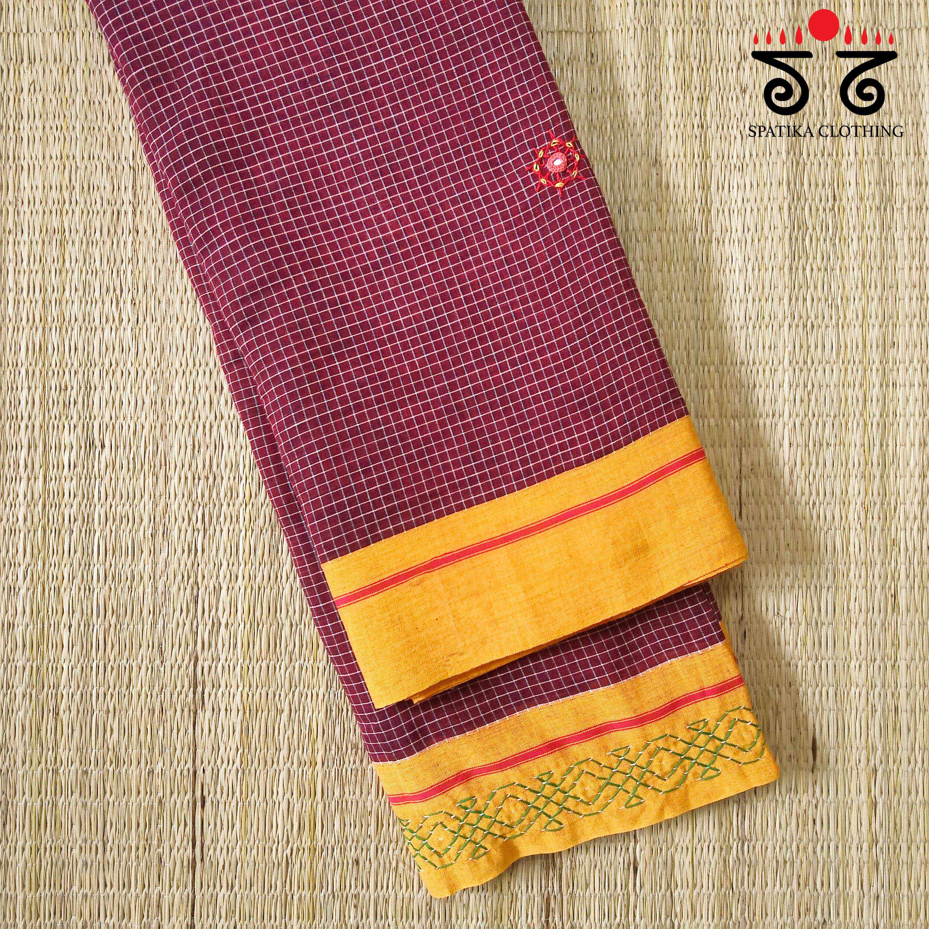 Lambani Hand embroidery Patteda Anchu Saree