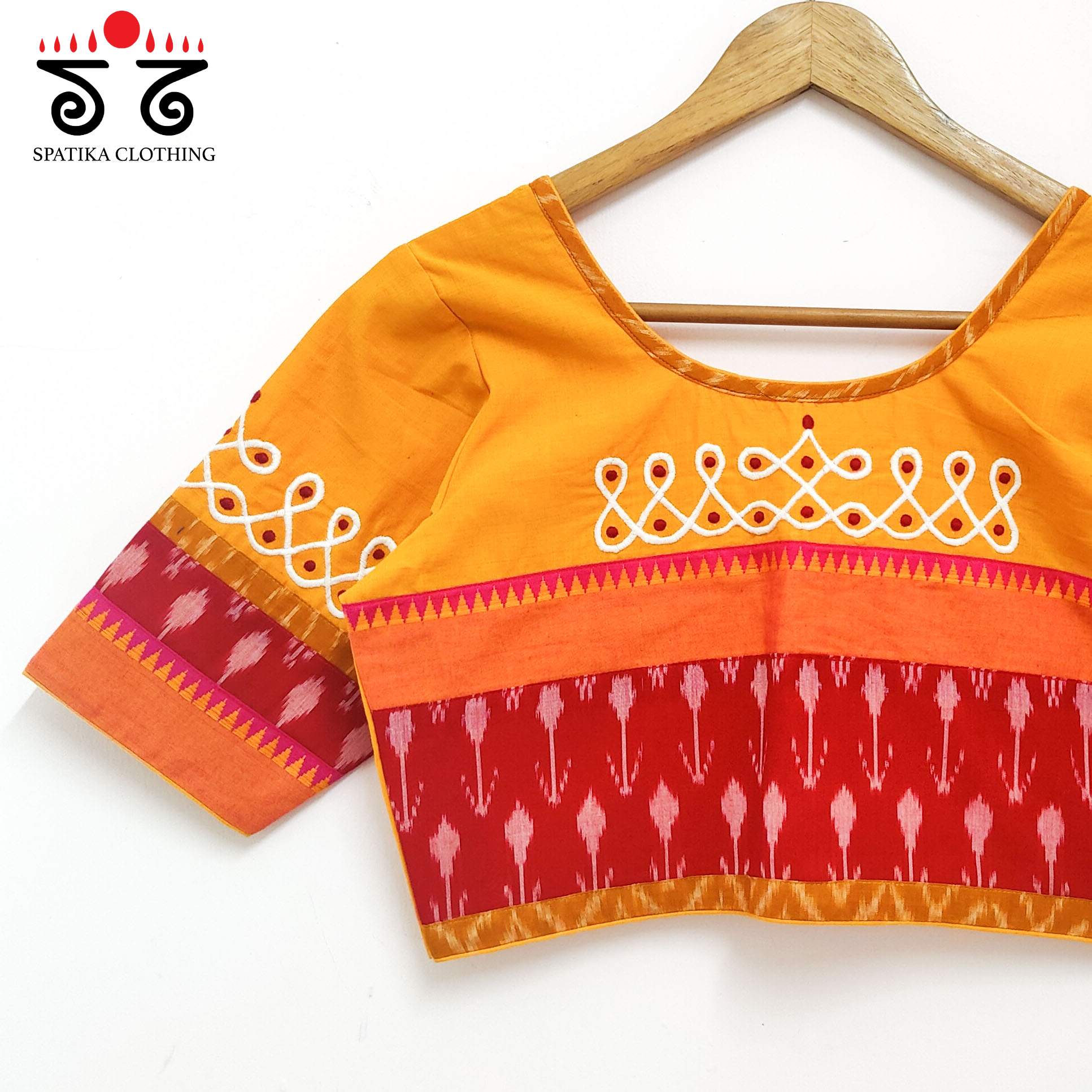 Prabhavati Kolam Handcrafted Blouse