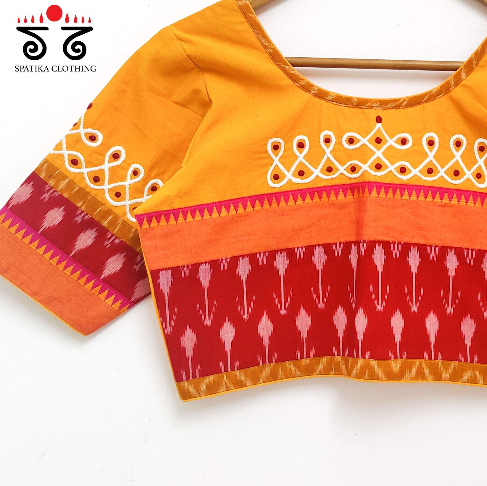 Prabhavati Kolam Handcrafted Blouse