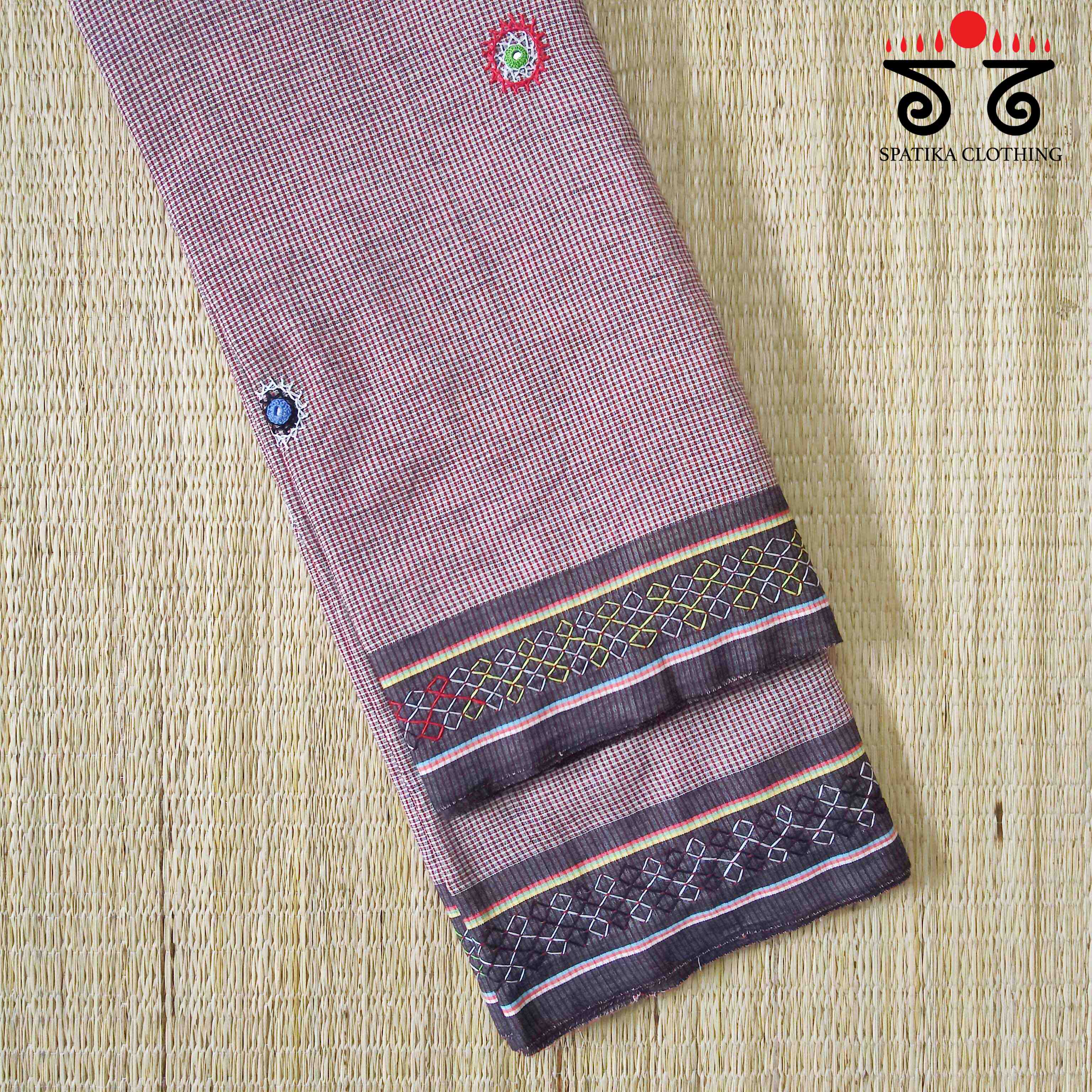 Lambani Hand Embroidered Revival Cotton Saree