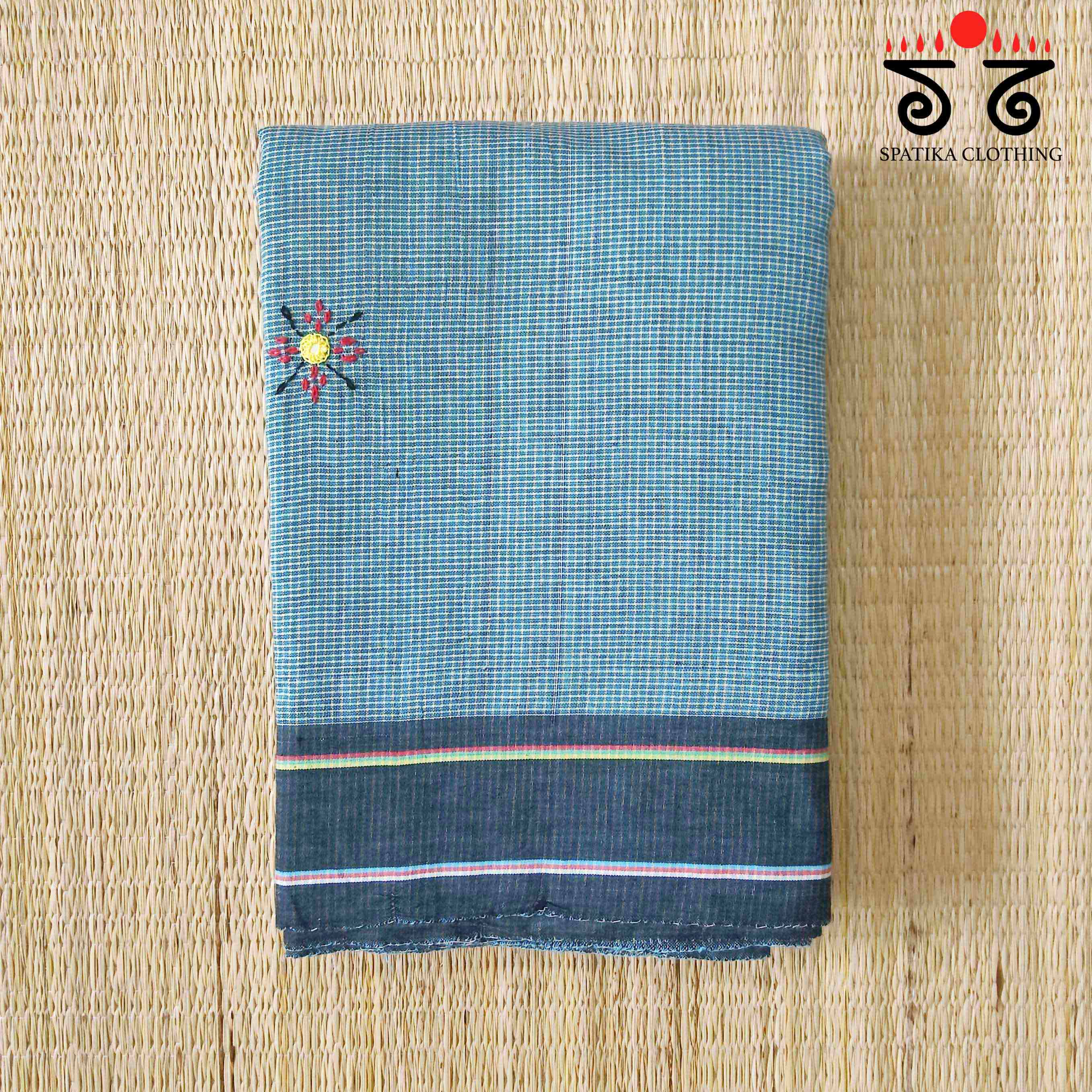 Lambani Hand Embroidered Revival Cotton Saree