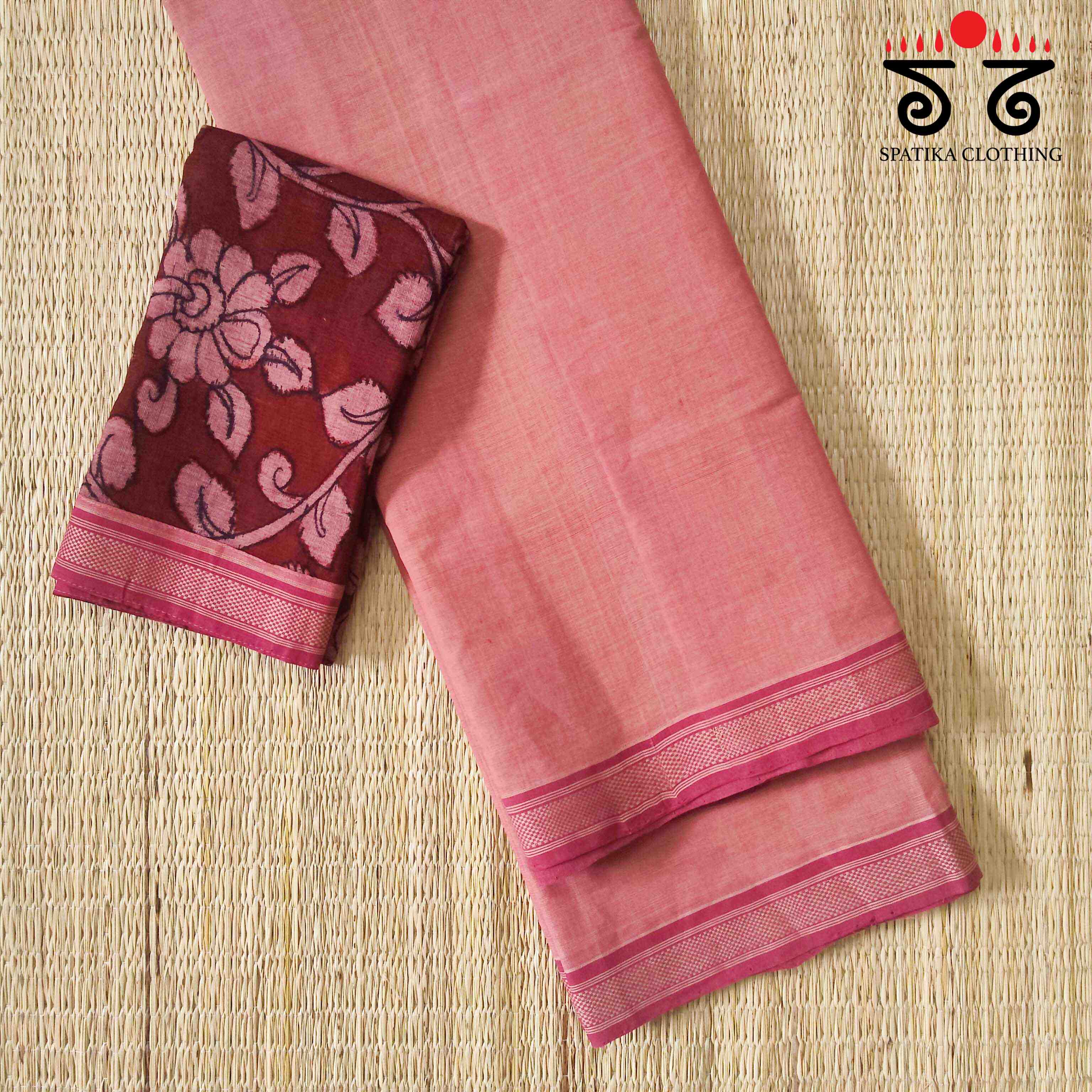Andhra Handwoven Cotton Saree - Special Blouse