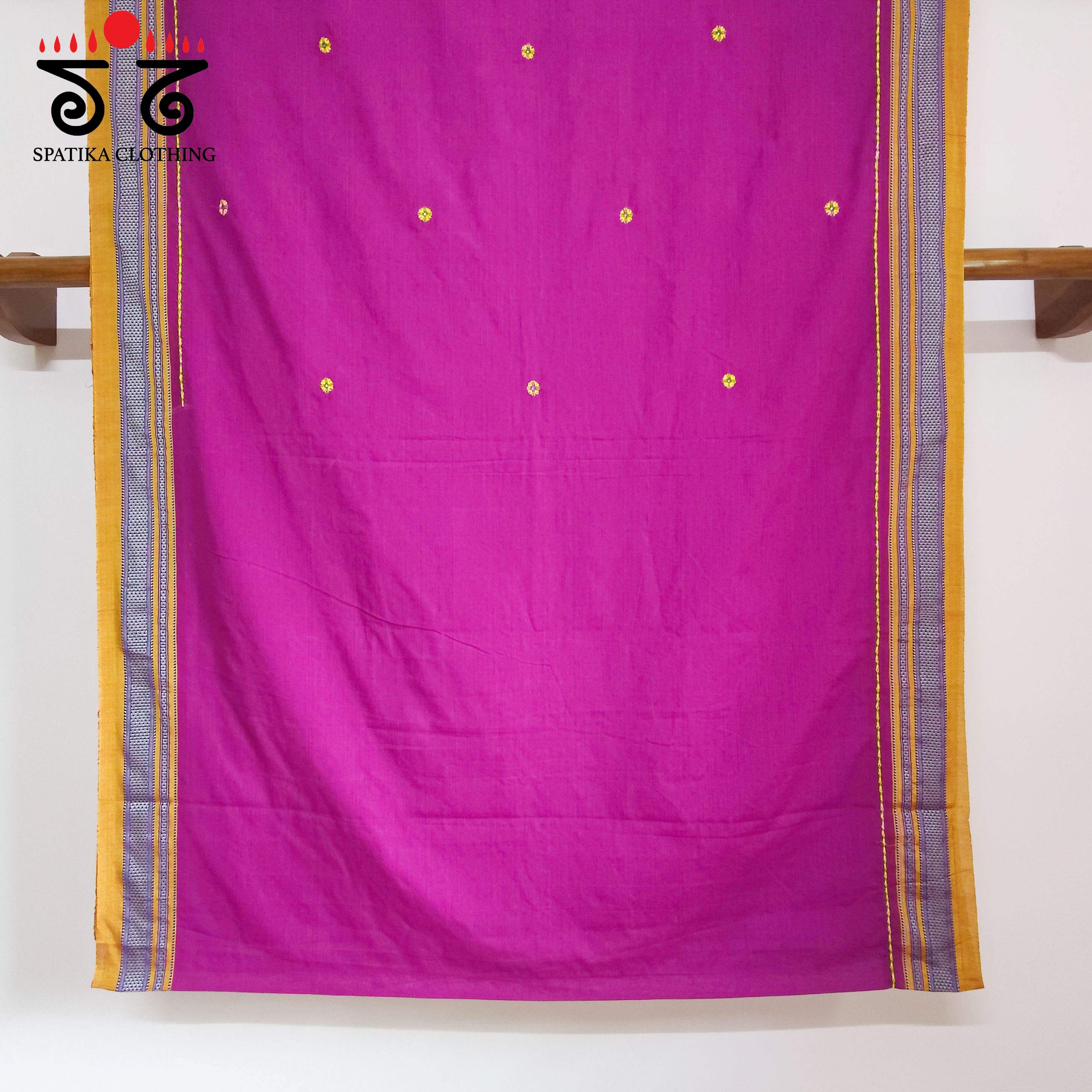 Ilkal Hand-embroidered Cotton Saree