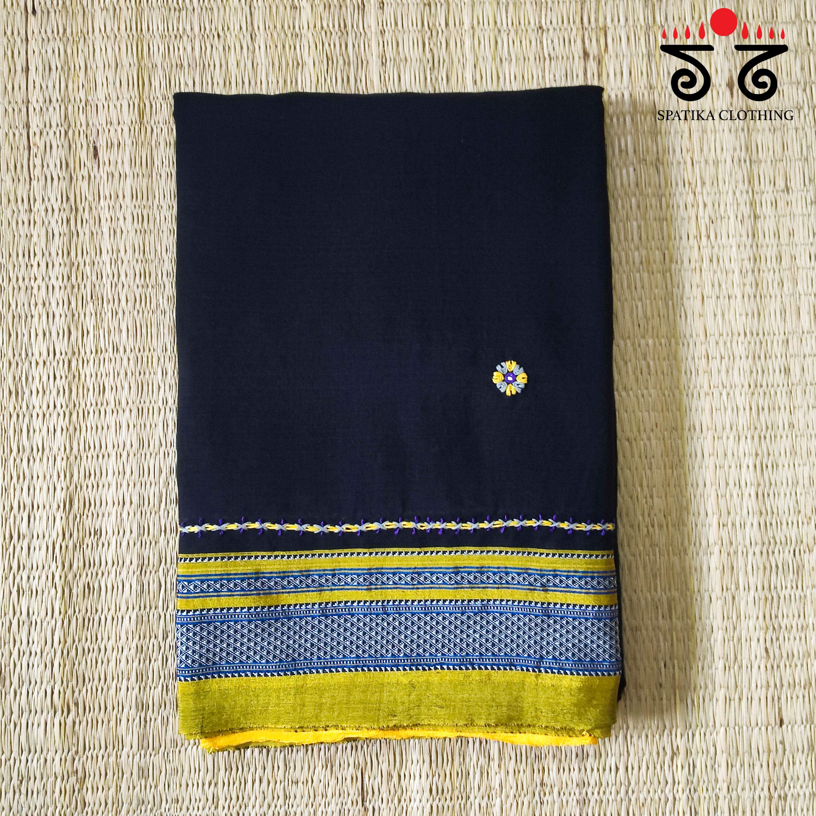 Ilkal Hand-embroidered Cotton Saree