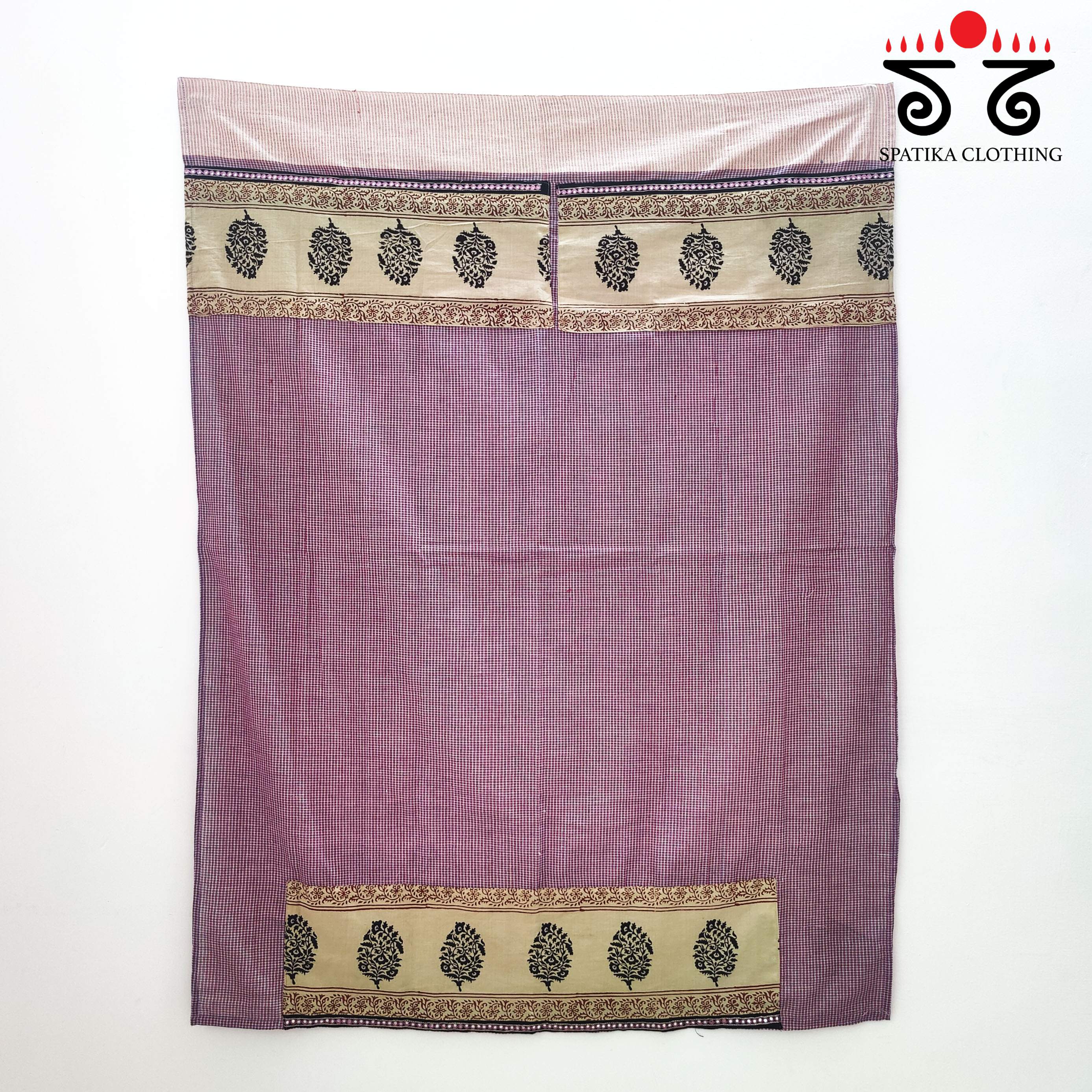 Hand Embroidered Ilkal Blouse Fabric