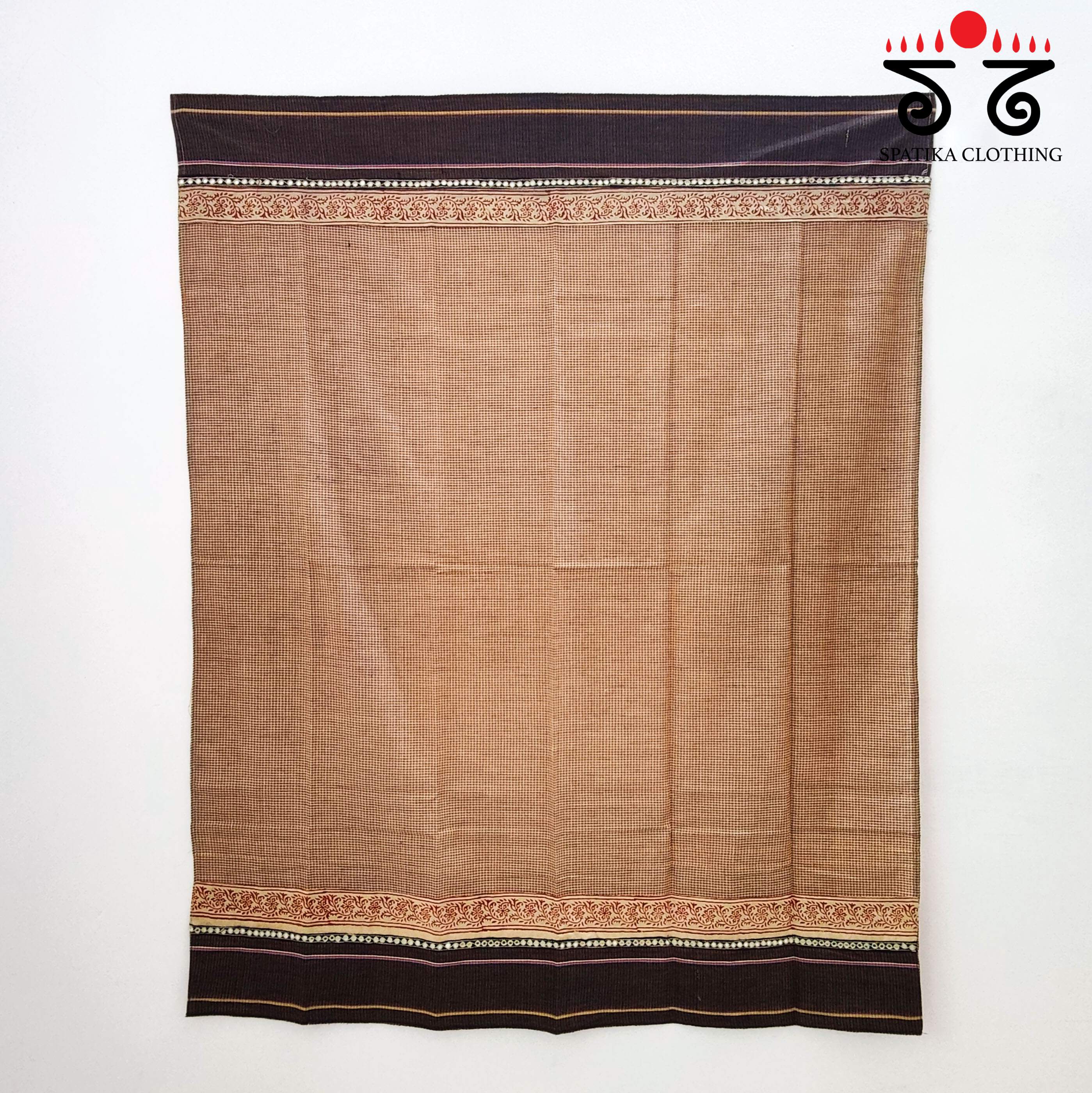 Hand Embroidered Ilkal Blouse Fabric