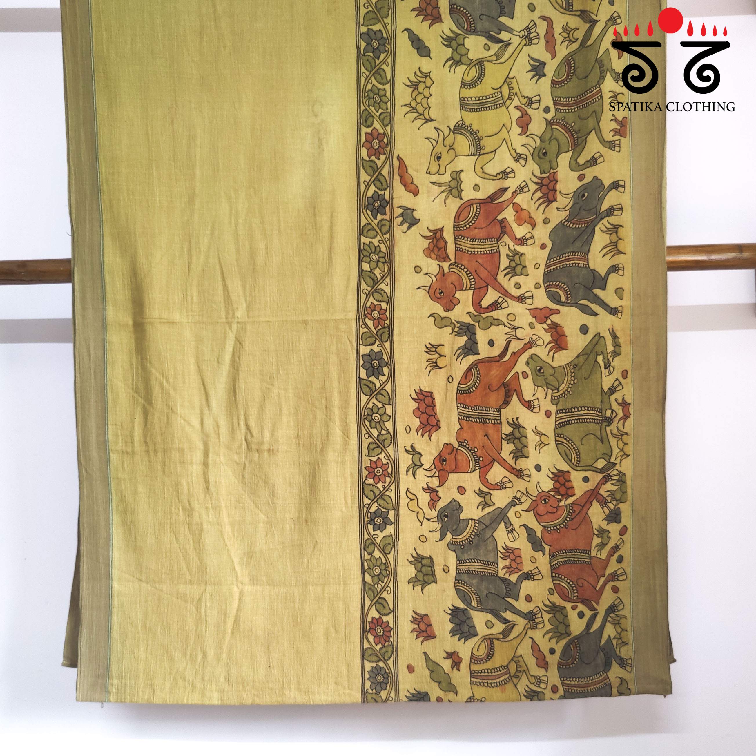 Kalamkari Handspun Cotton Saree