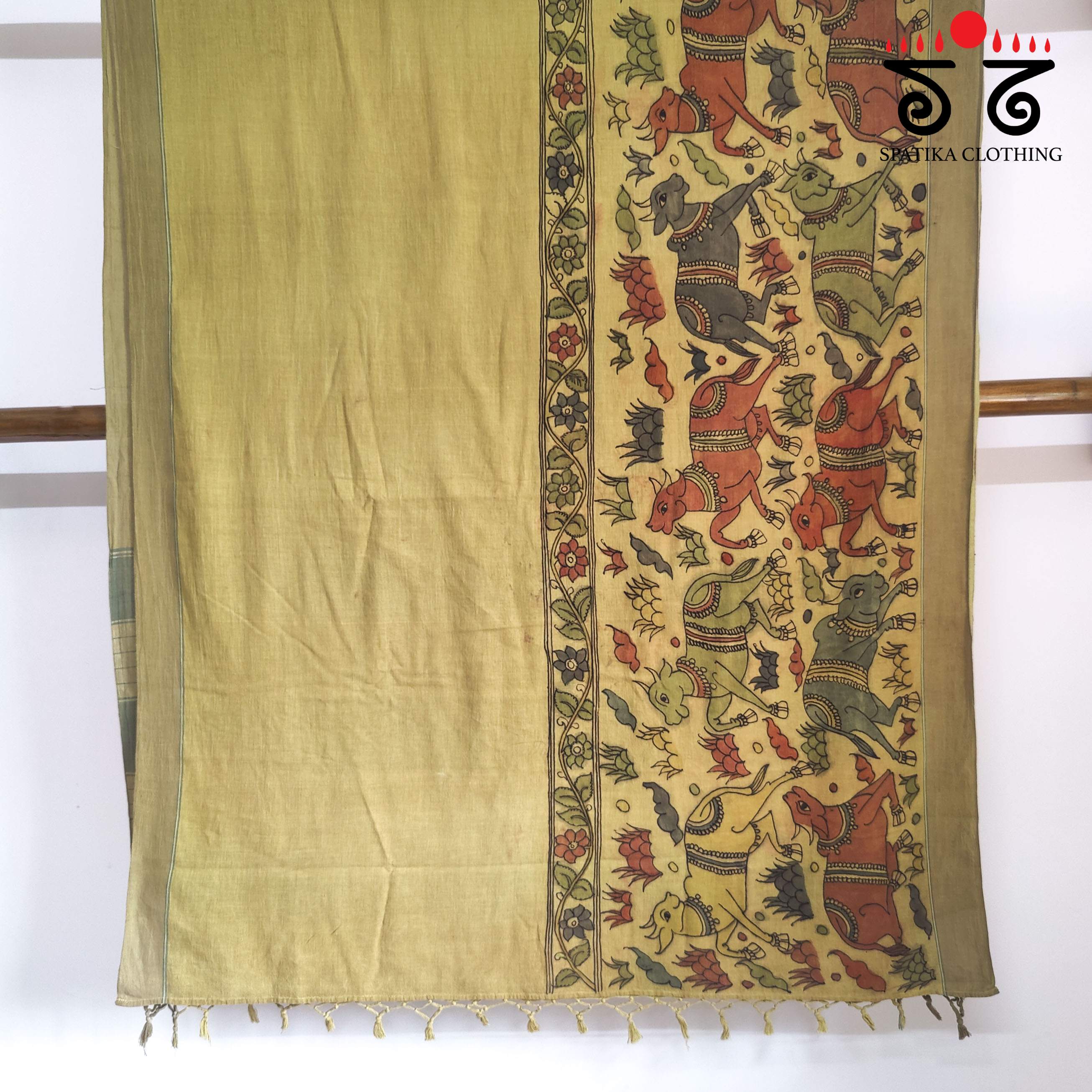 Kalamkari Handspun Cotton Saree