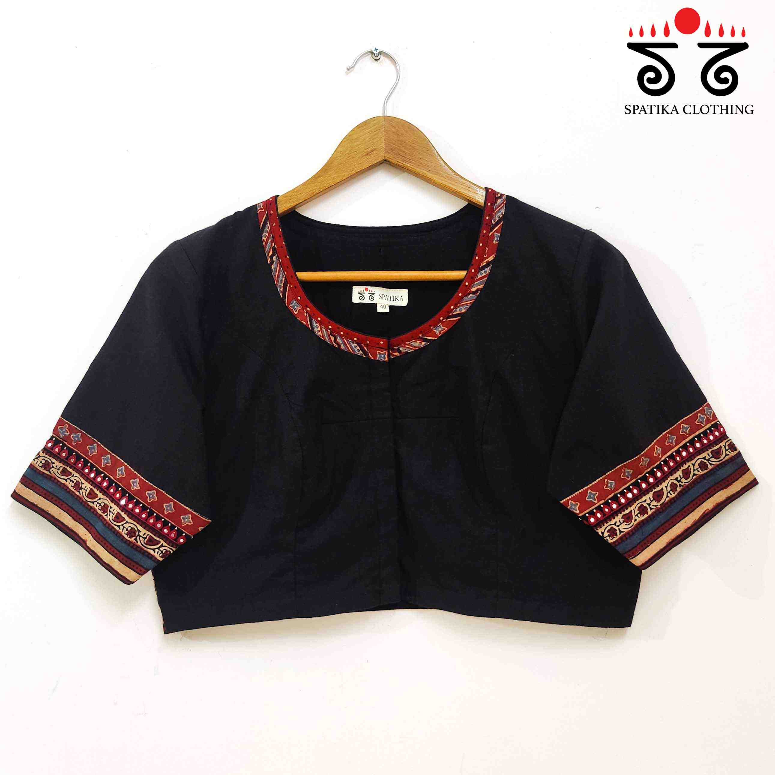 The Ajrakh Patchwork Blouse