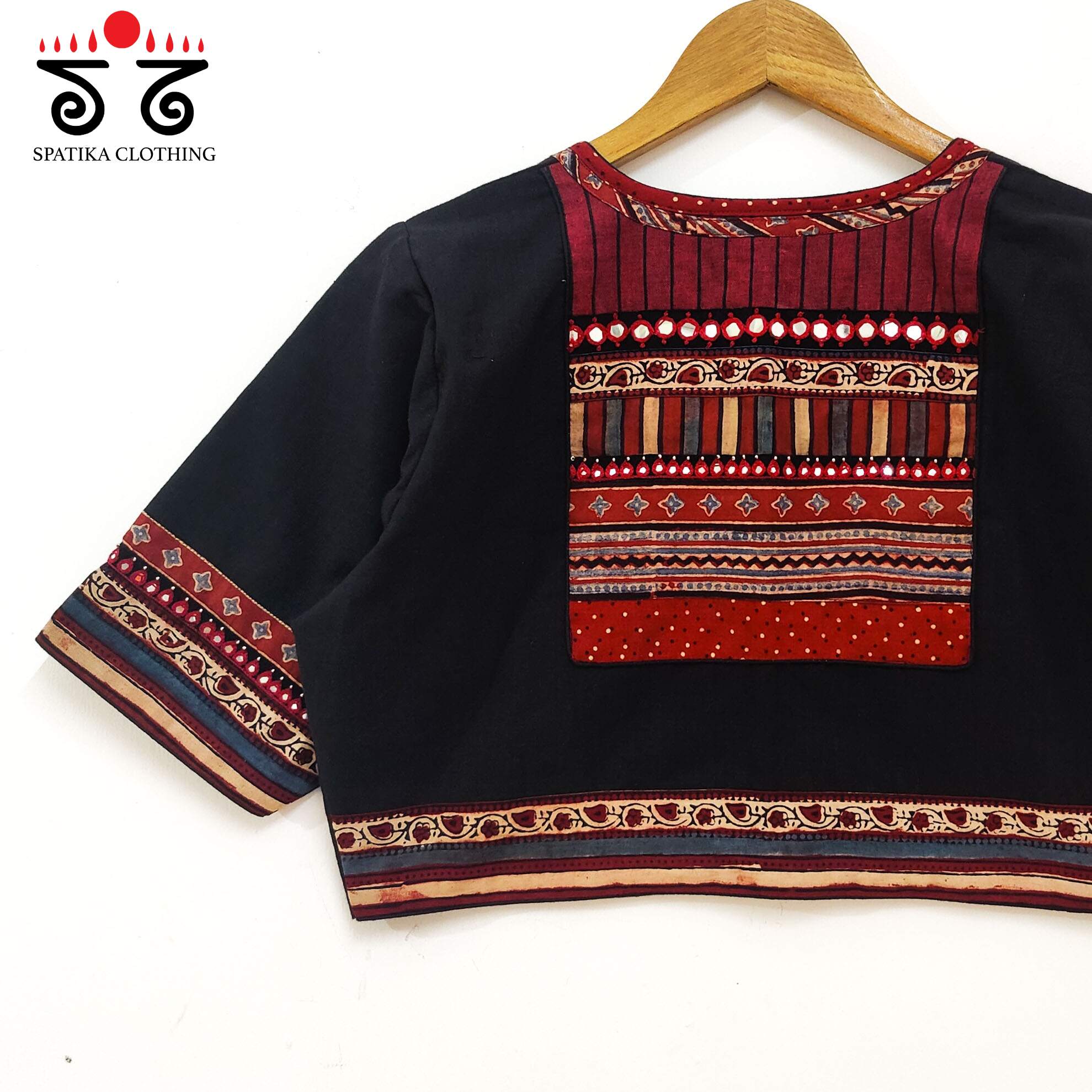 The Ajrakh Patchwork Blouse