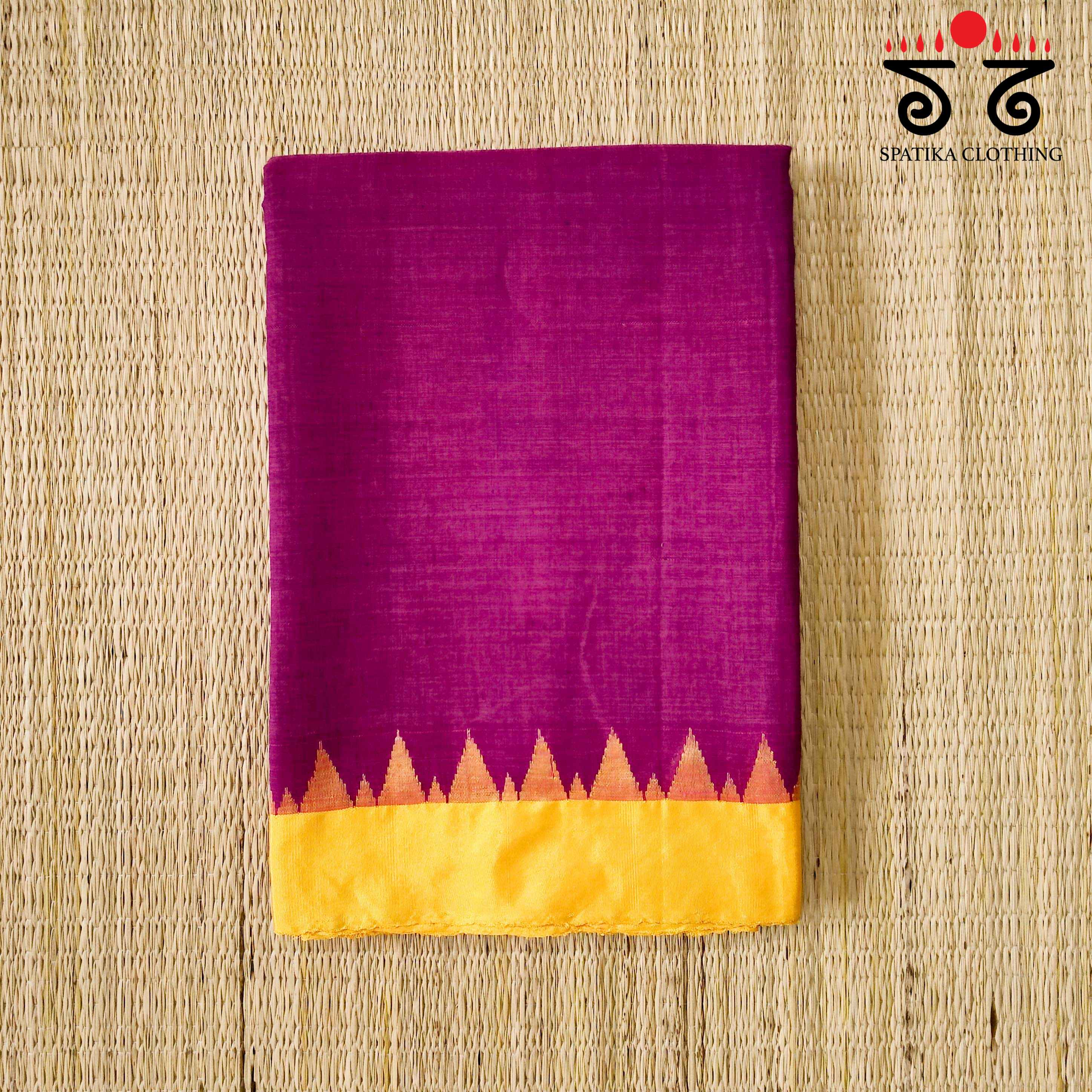Ponduru Handspun Saree - With Silk border