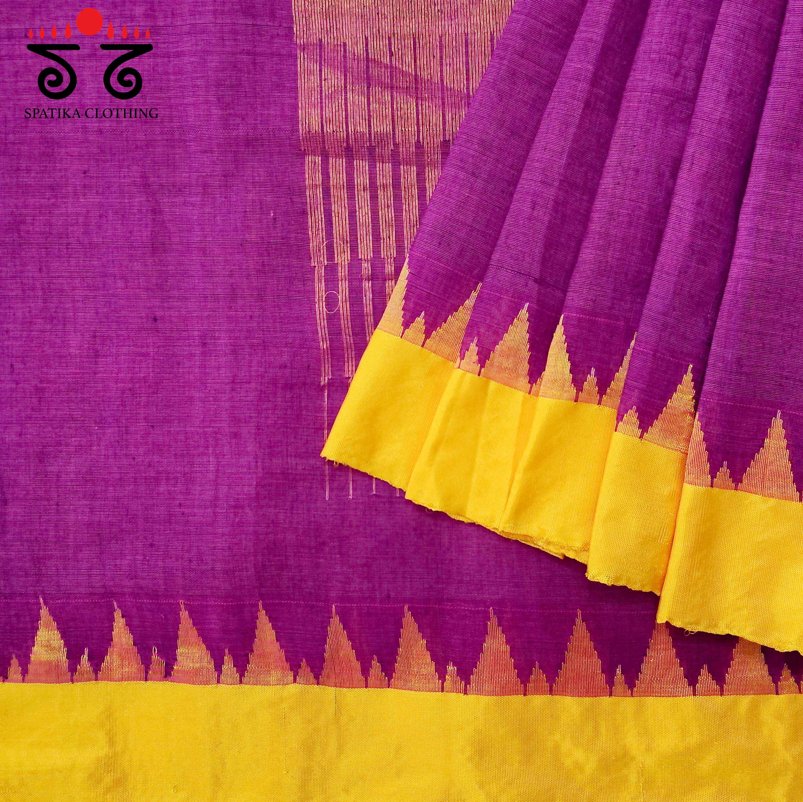 Ponduru Handspun Saree - With Silk border