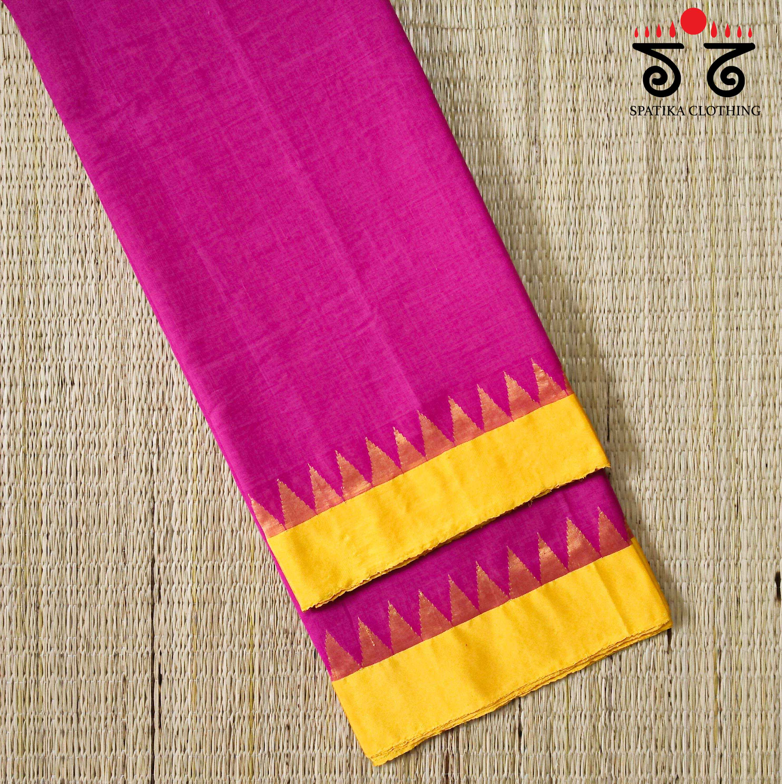 Ponduru Handspun Saree - With Silk border