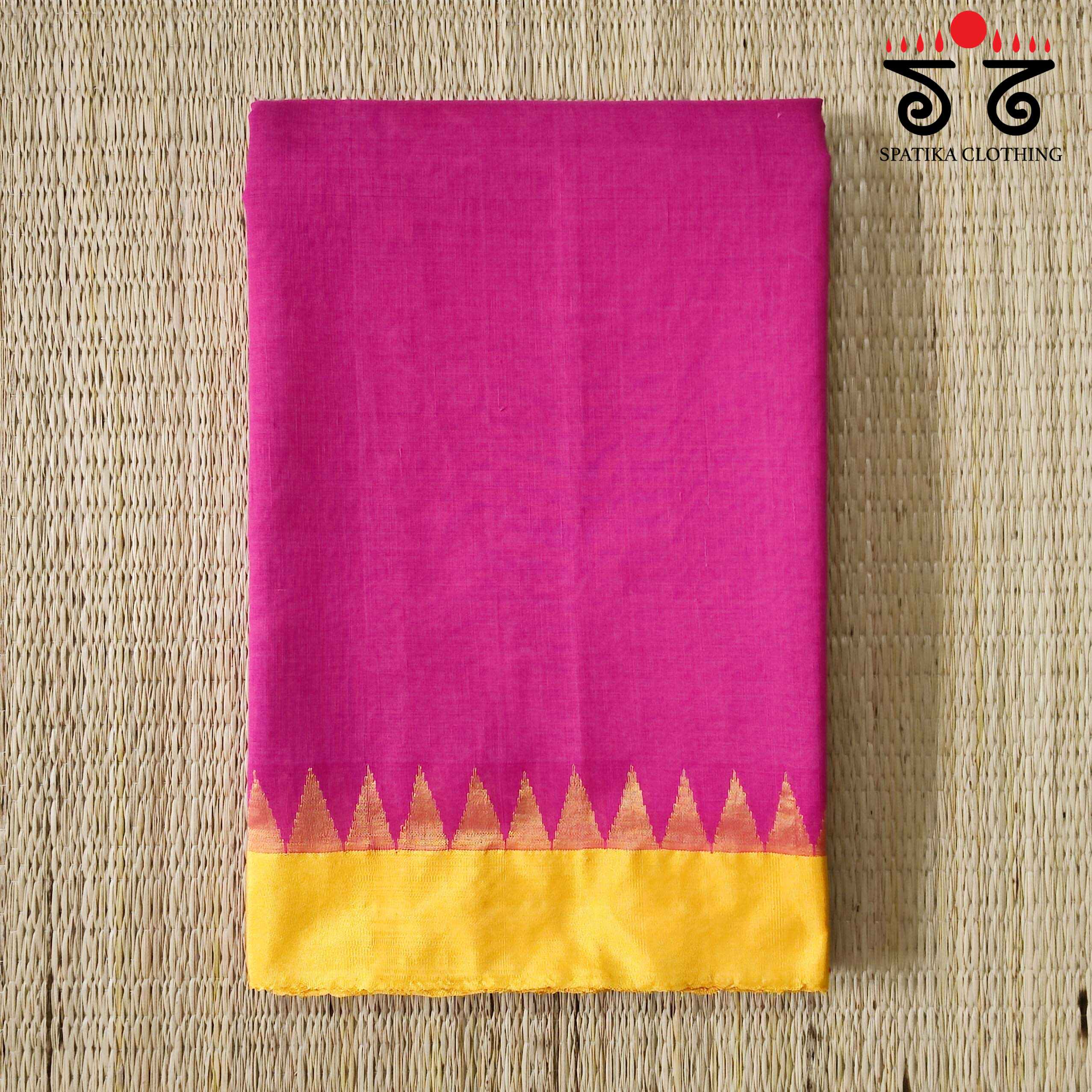Ponduru Handspun Saree - With Silk border