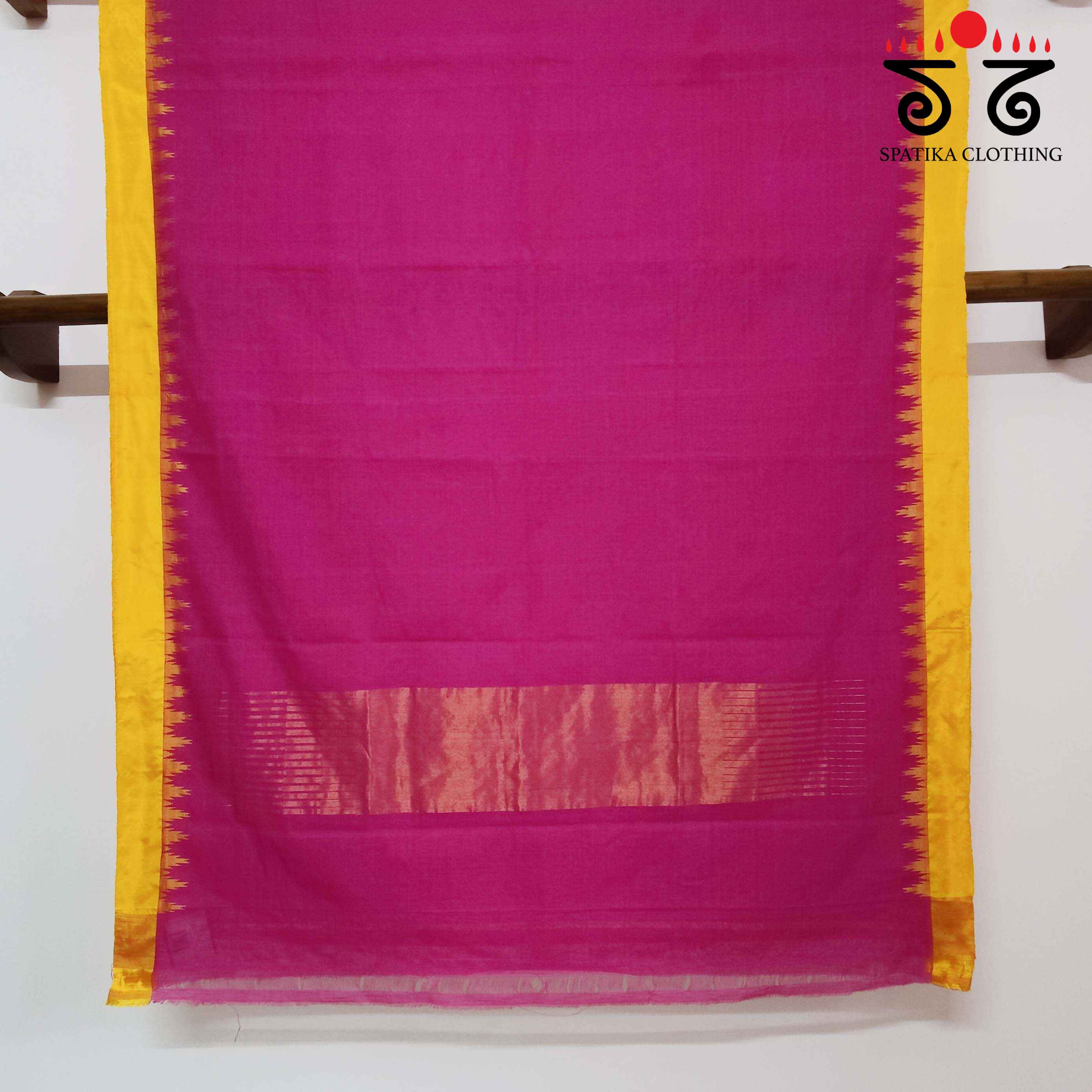 Ponduru Handspun Saree - With Silk border