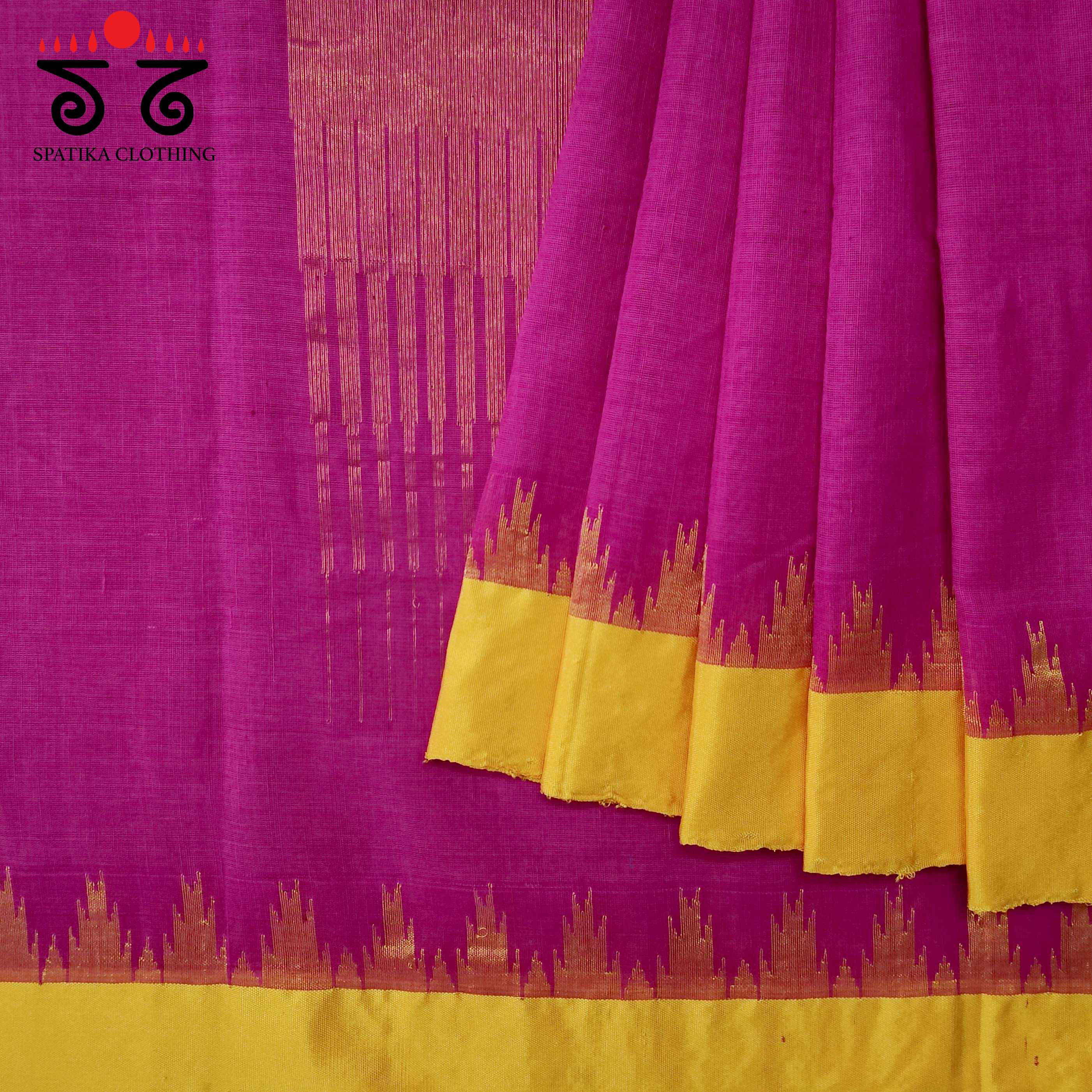 Ponduru Handspun Saree - With Silk border