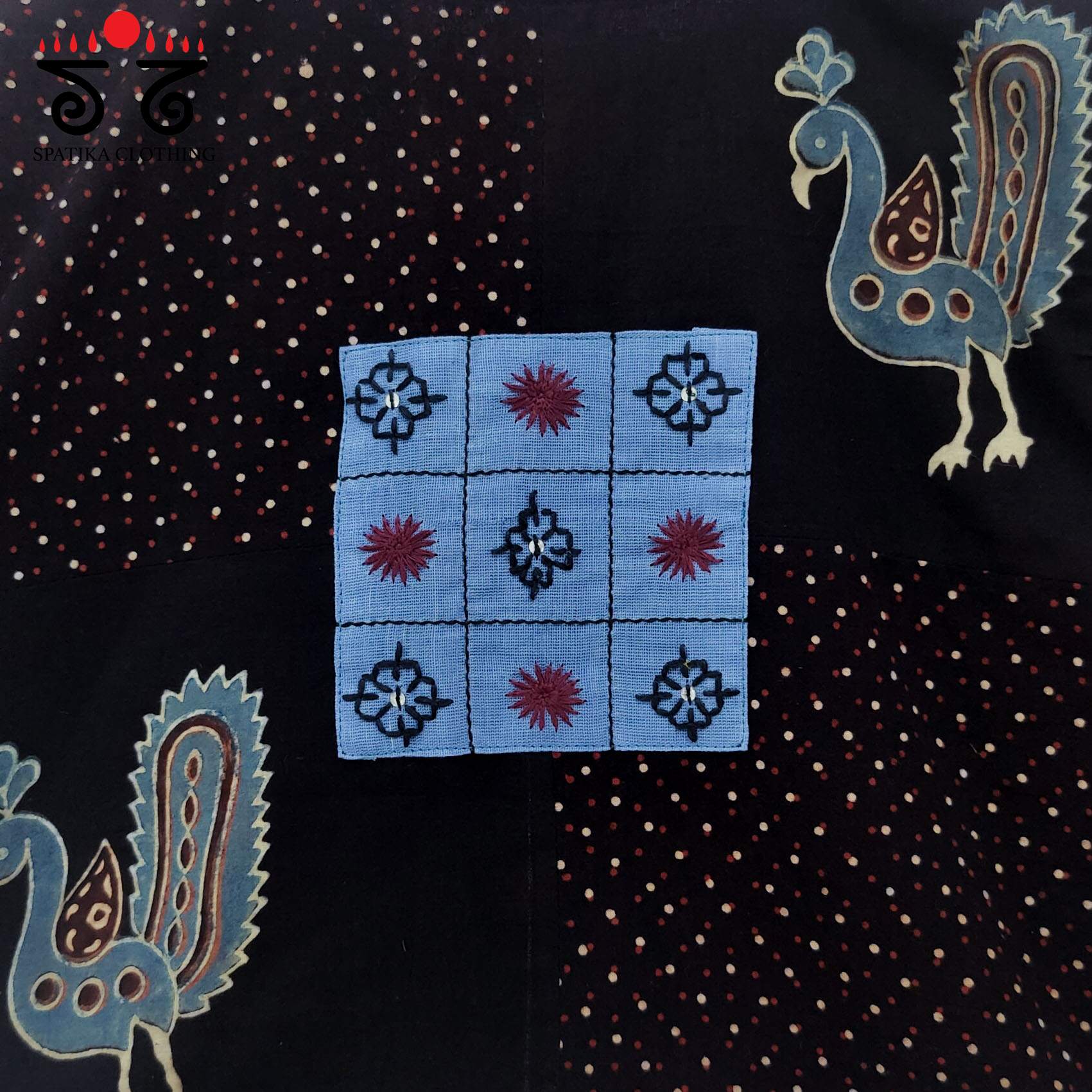 Black & Brown Morni Collage-Handcrafted Blouse