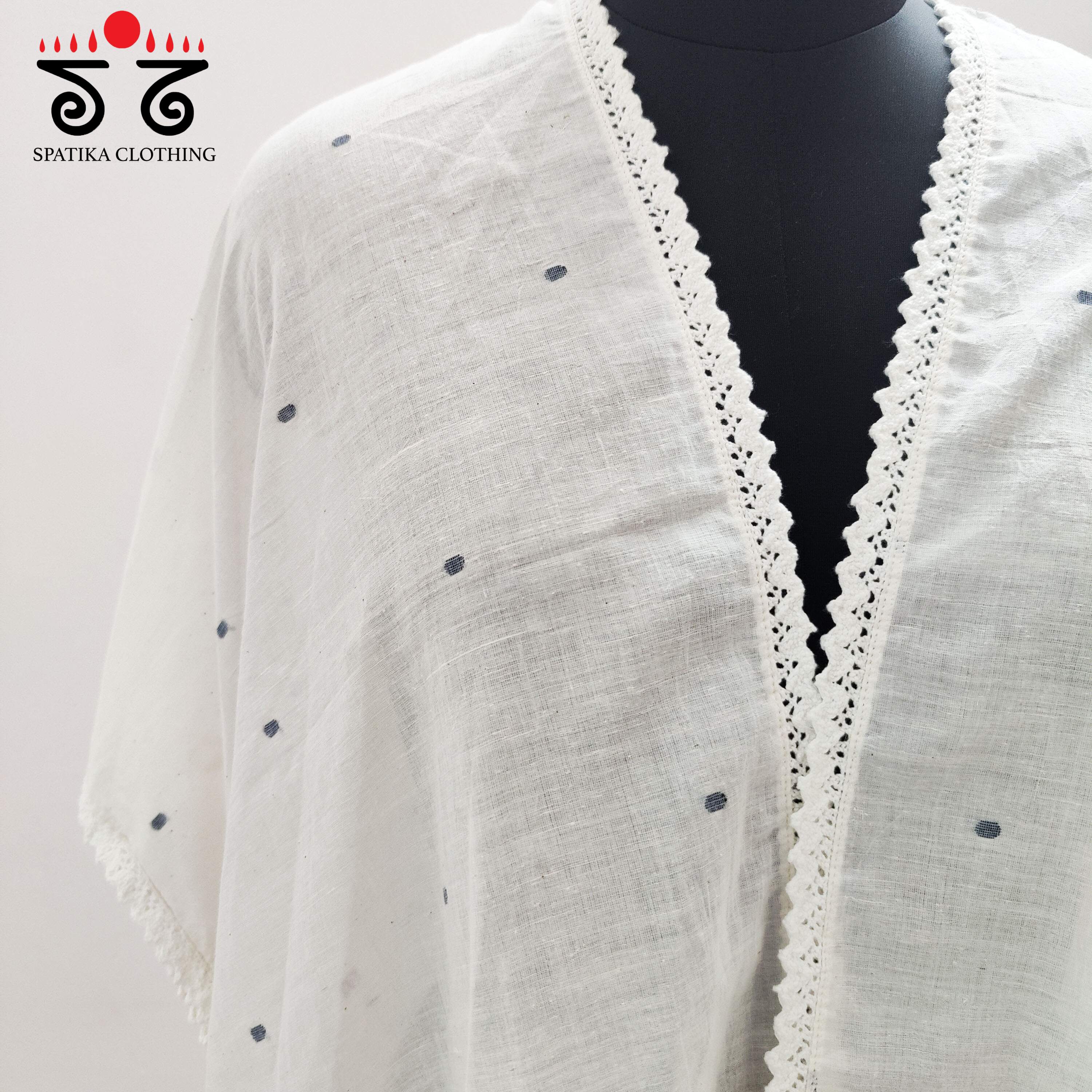 Handwoven Jamdhani Overlay