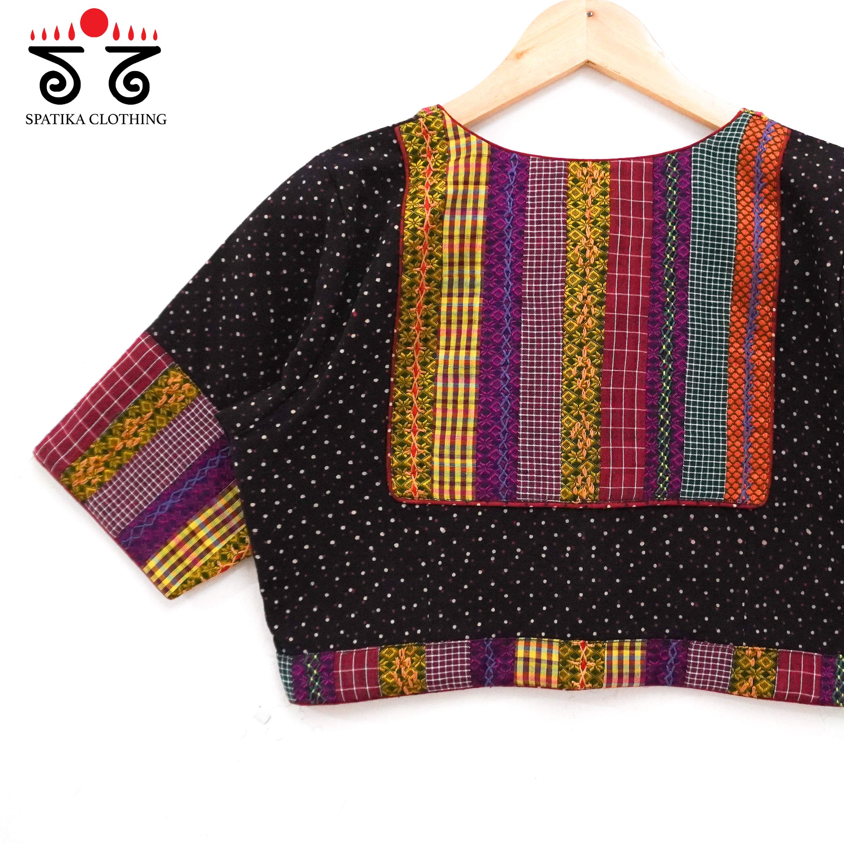 Ajrak Patch Work Blouse New!
