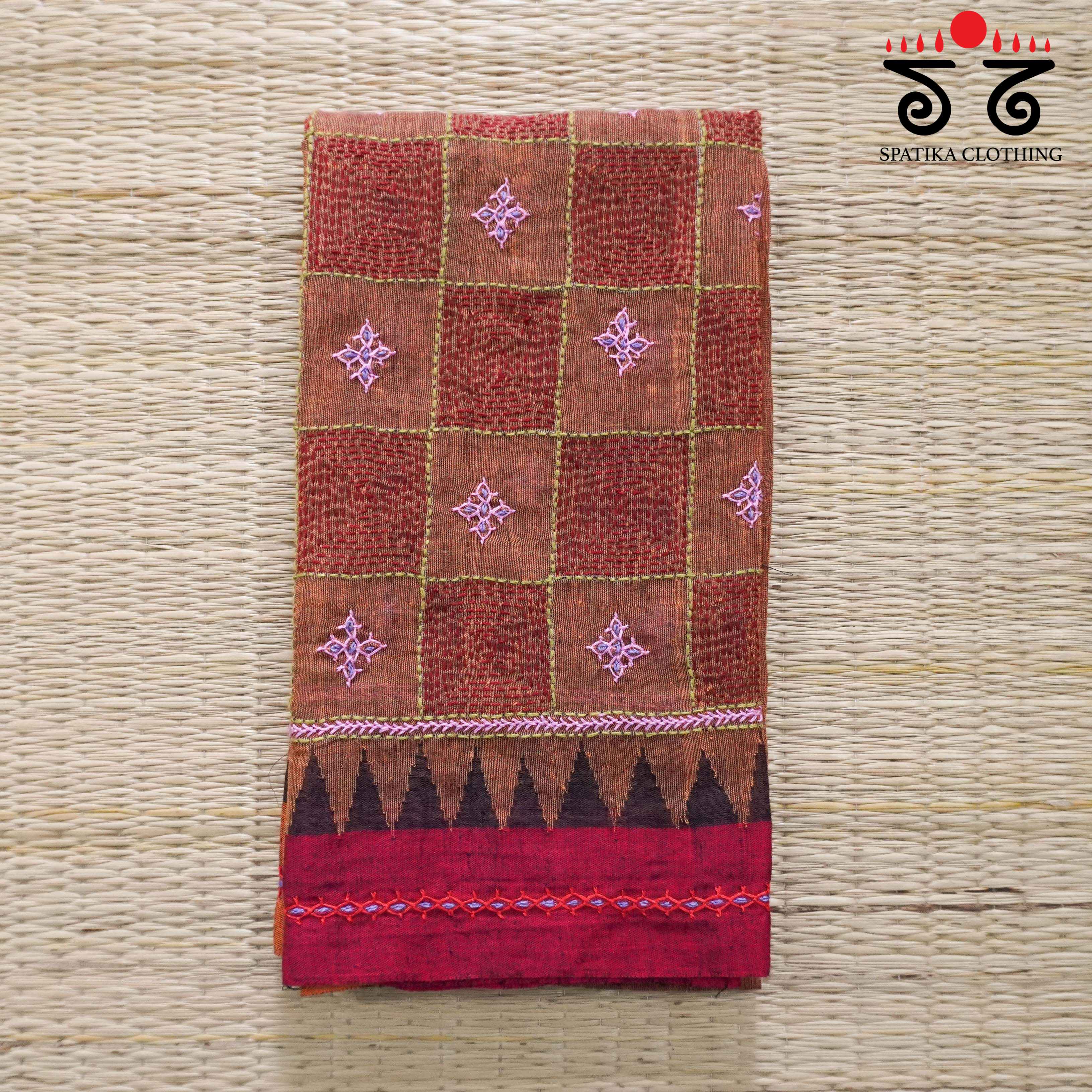 Banjara Hand Embroidered  Andhra Cotton Blouse Fabric